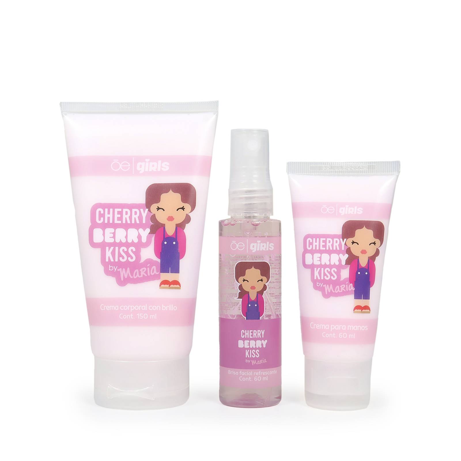 Set Cloe Girls de cuidado personal 3 en 1 María Aroma Cereza