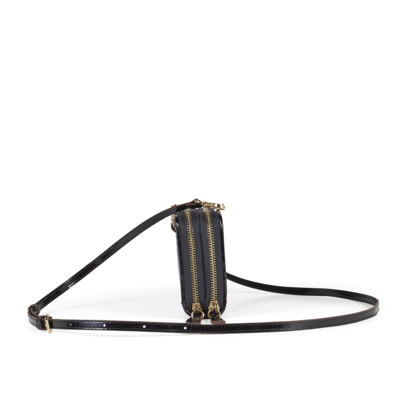 Cartera Grande Charol Doble Uso color Negro