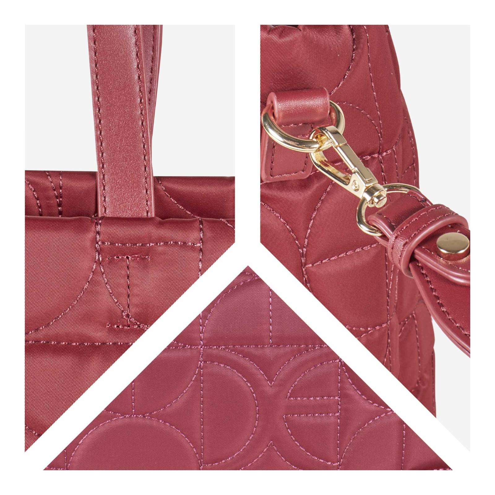 Bolsa Tote Material Reciclado color Rojo Tinto