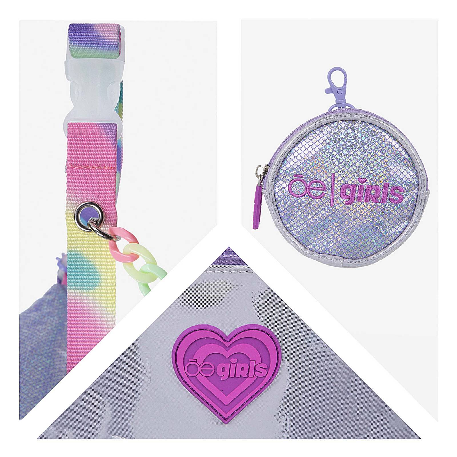 Cangurera Chica para Niña con Monedero color Morado