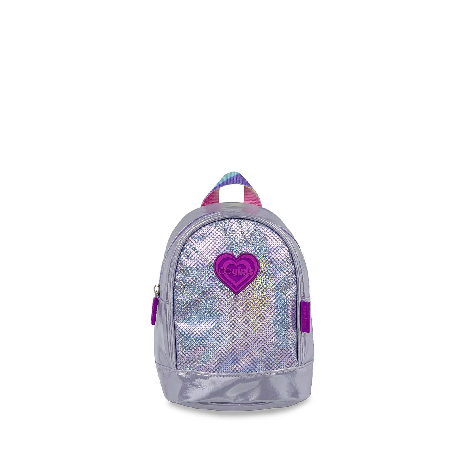 Mochila Chica para Niña Iridiscente color Morado