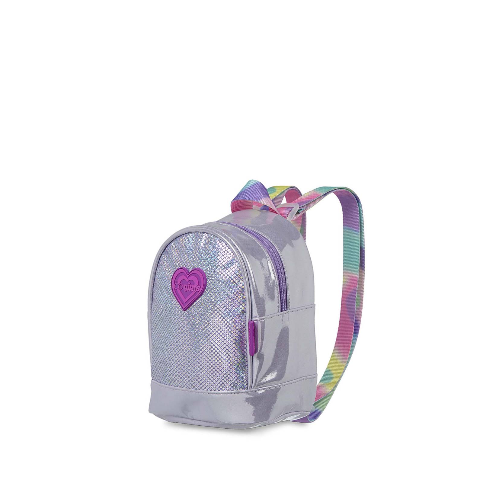 Mochila Chica para Niña Iridiscente color Morado