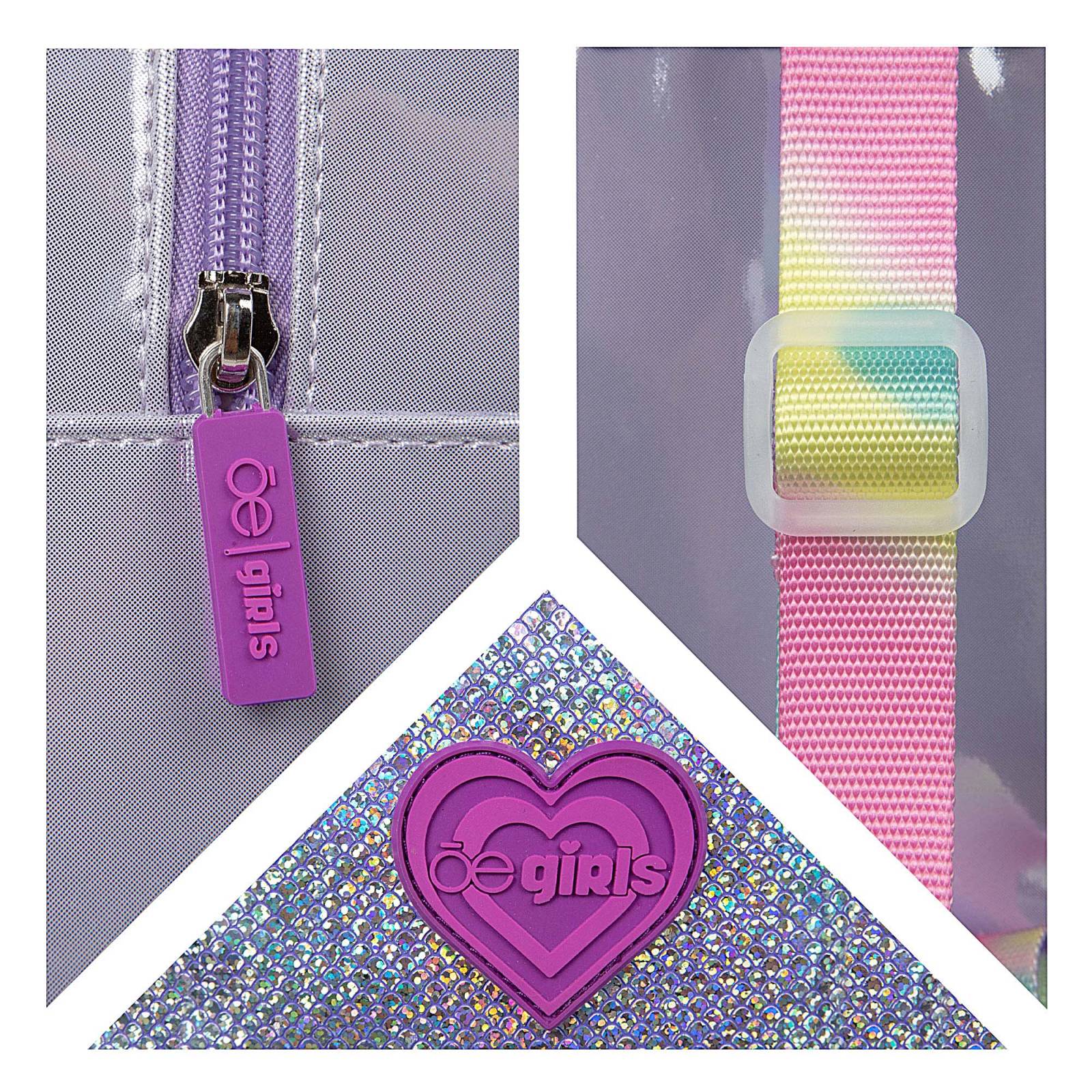 Mochila Chica para Niña Iridiscente color Morado