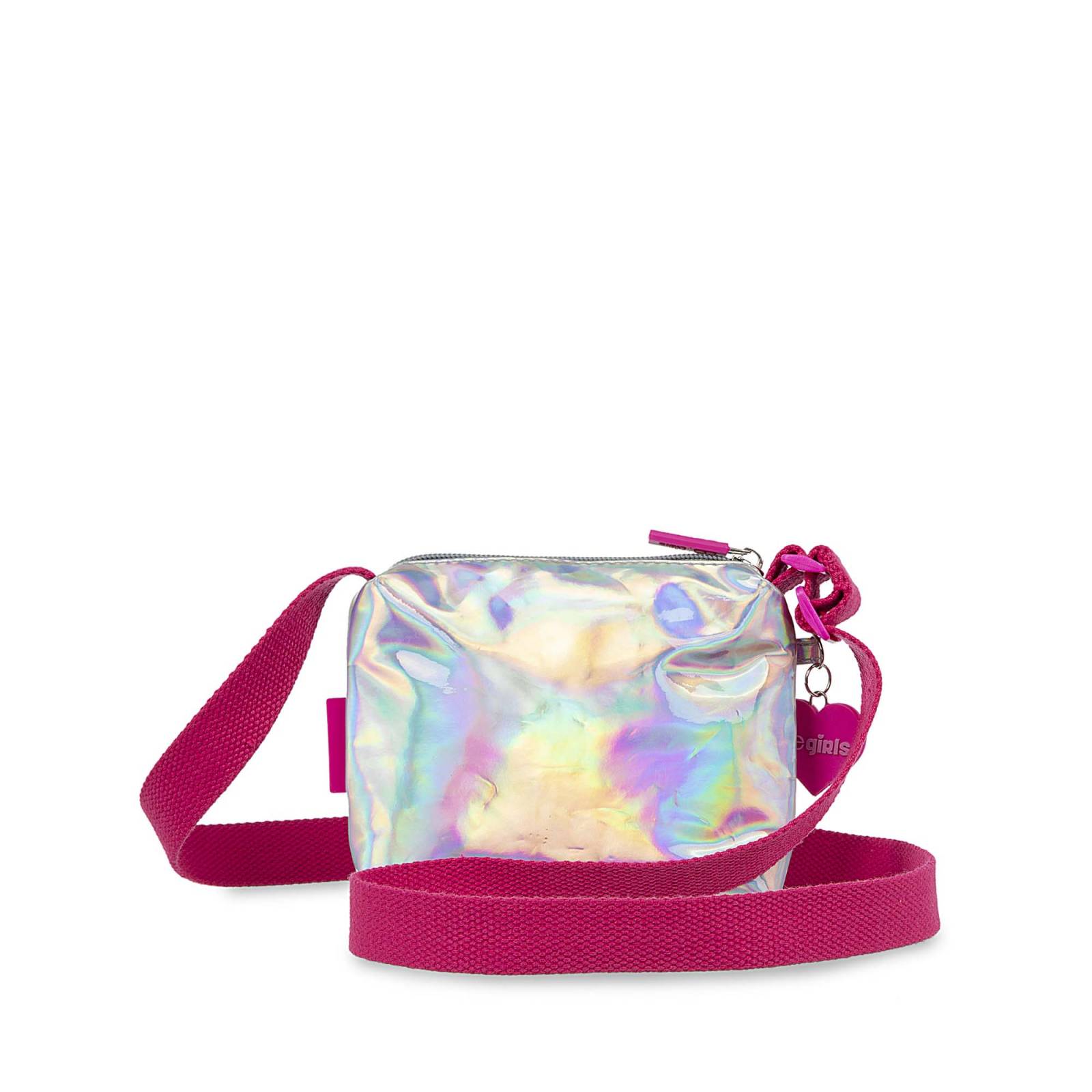 Bolsa Crossbody Chica para Niña con Charm color Plata