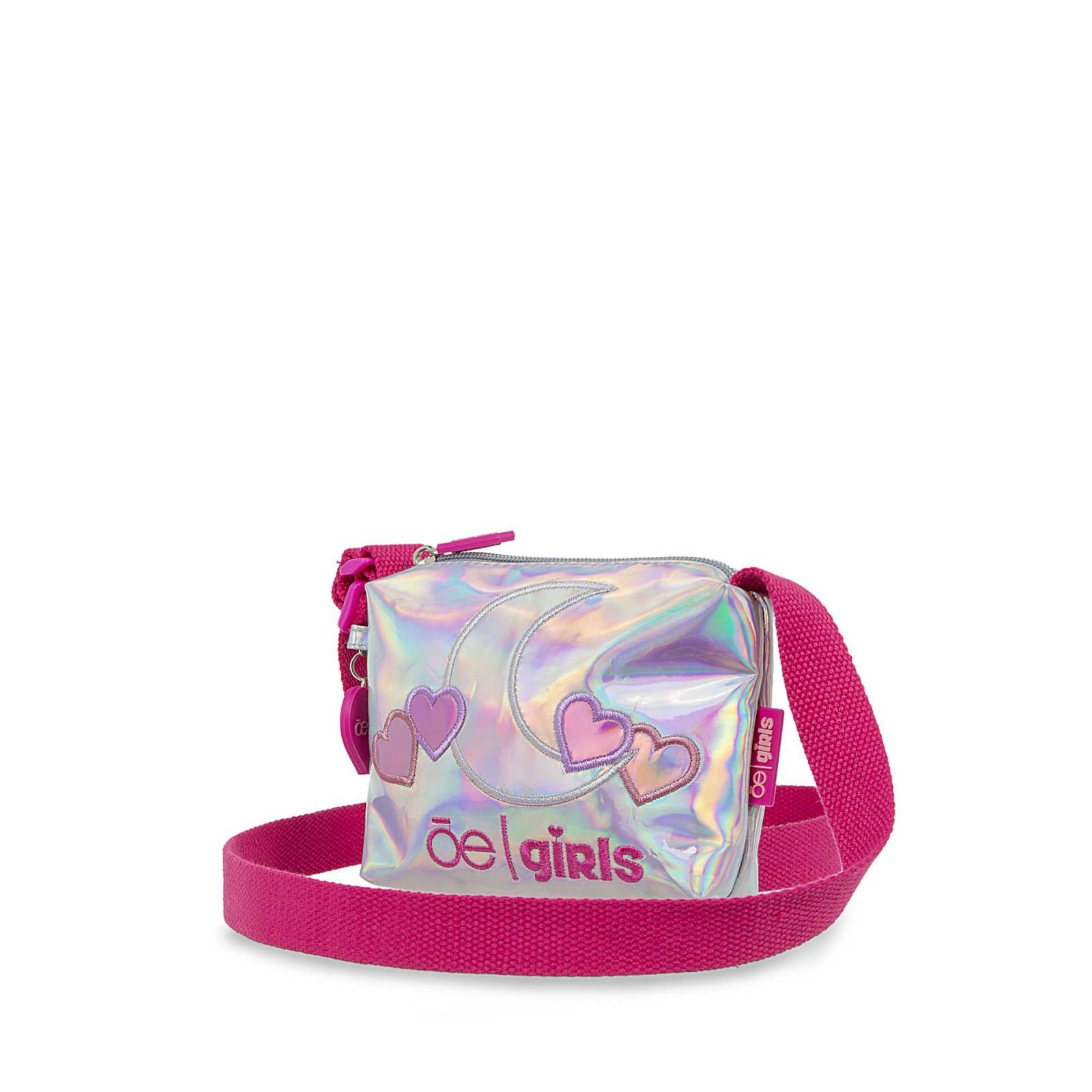 Bolsa Crossbody Chica para Niña con Charm color Plata