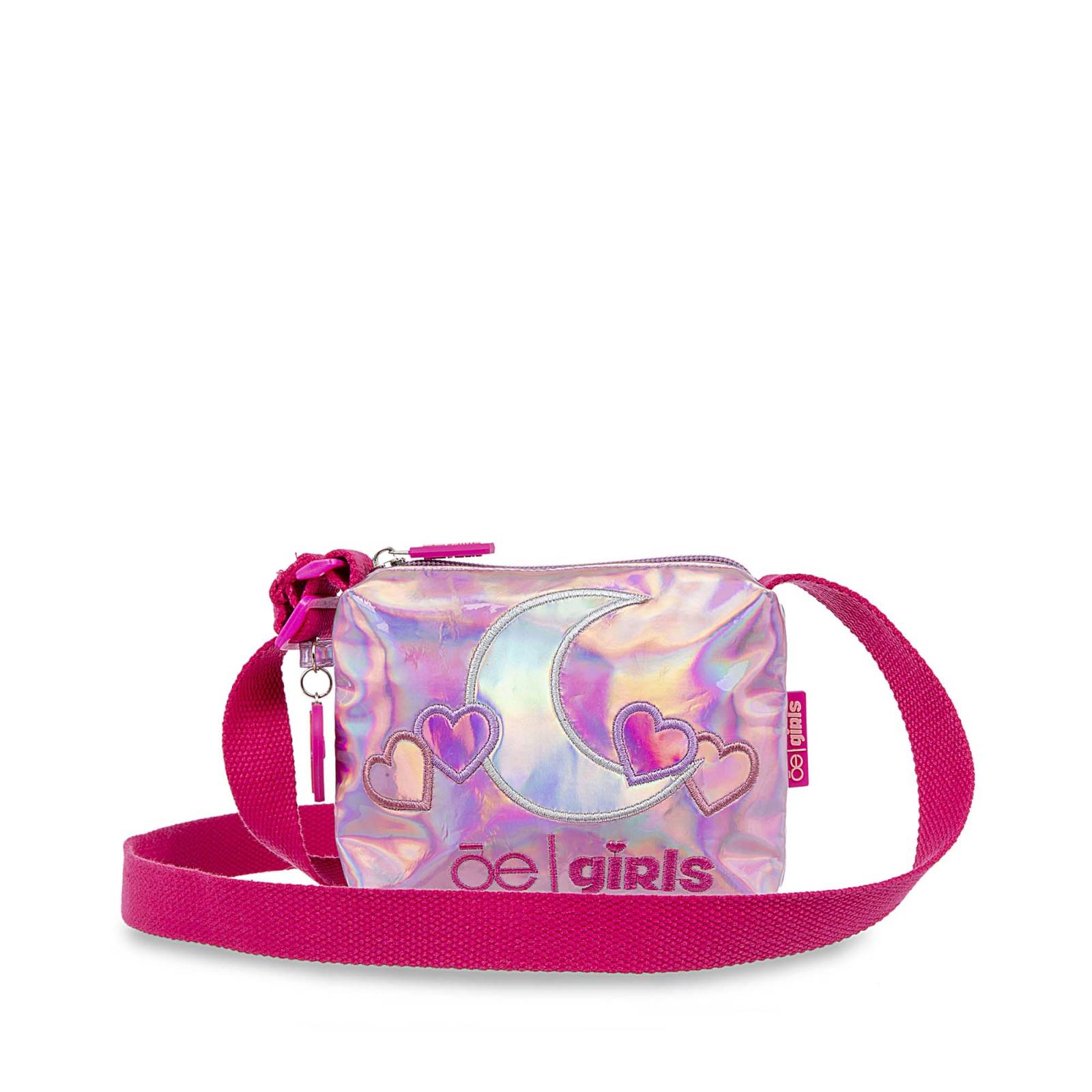 Bolsa Crossbody Chica para Niña con Charm color Rosa