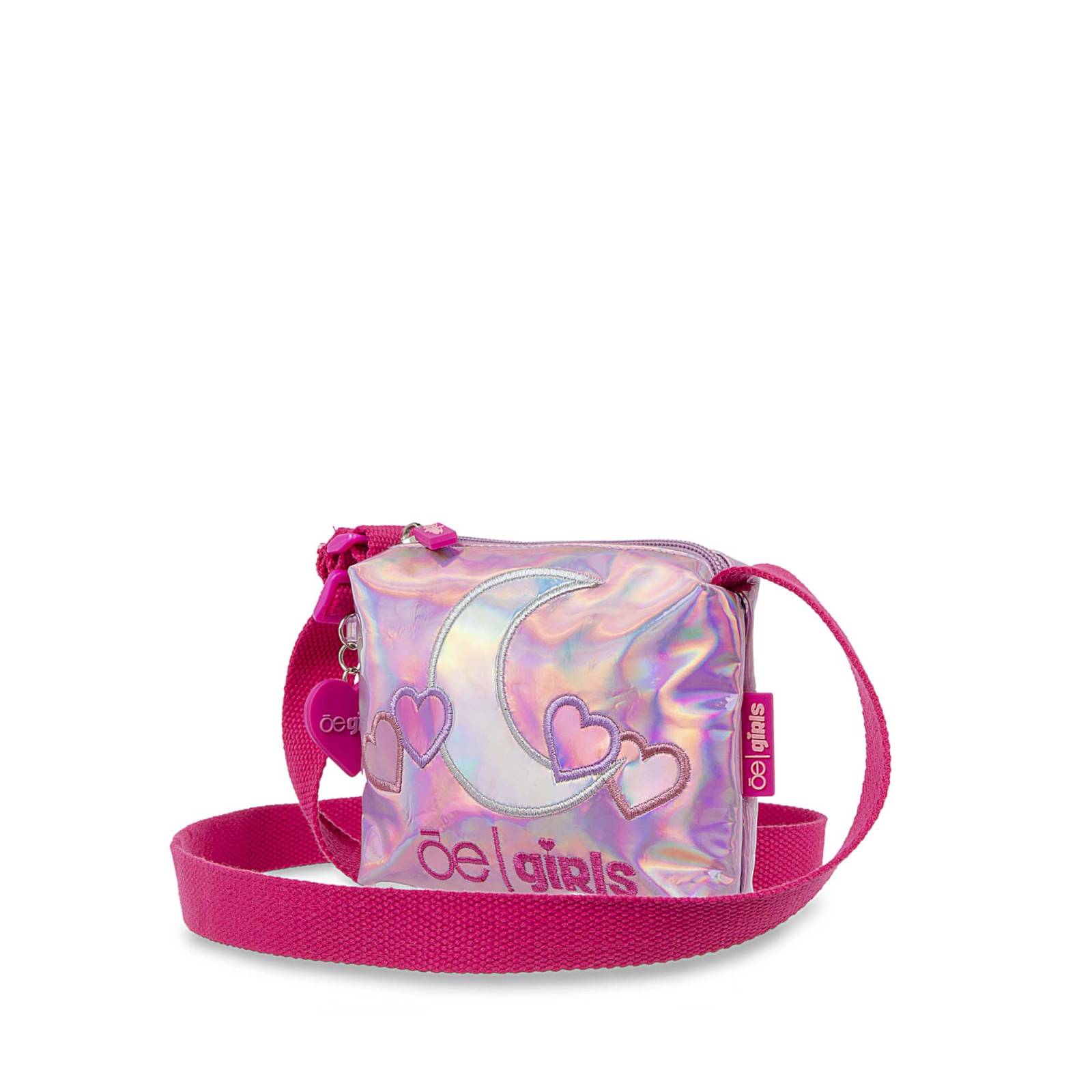 Bolsa Crossbody Chica para Niña con Charm color Rosa