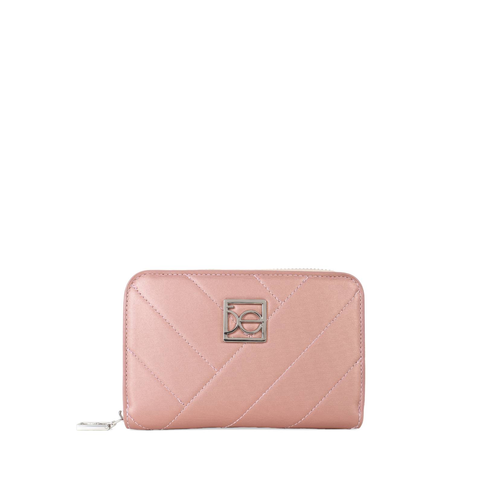 Cartera para Mujer Cloe Mediana con Cierre Diseño Bordado