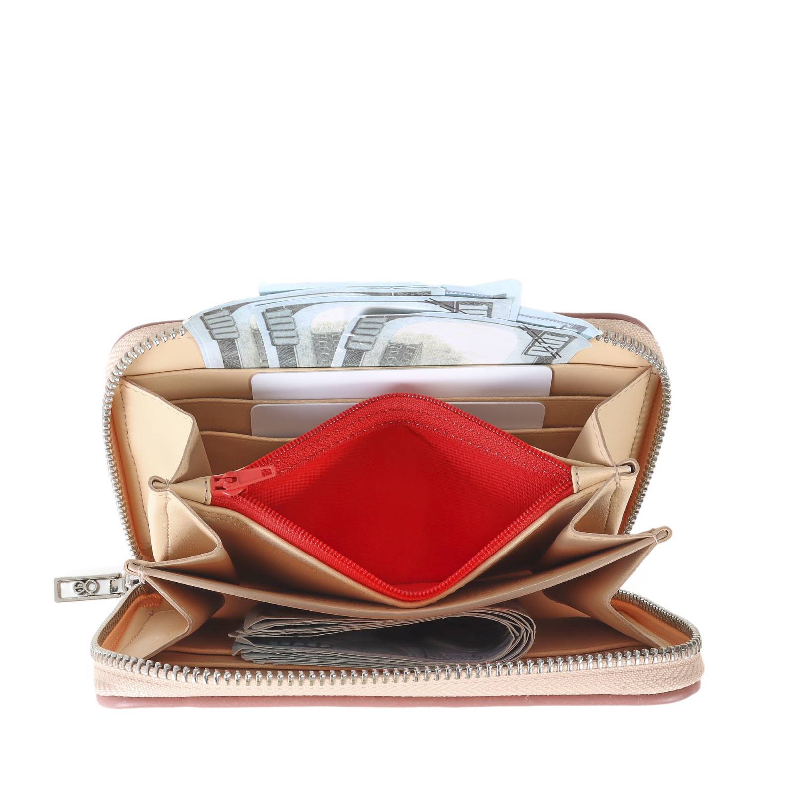 Cartera para Mujer Cloe Mediana con Cierre Diseño Bordado