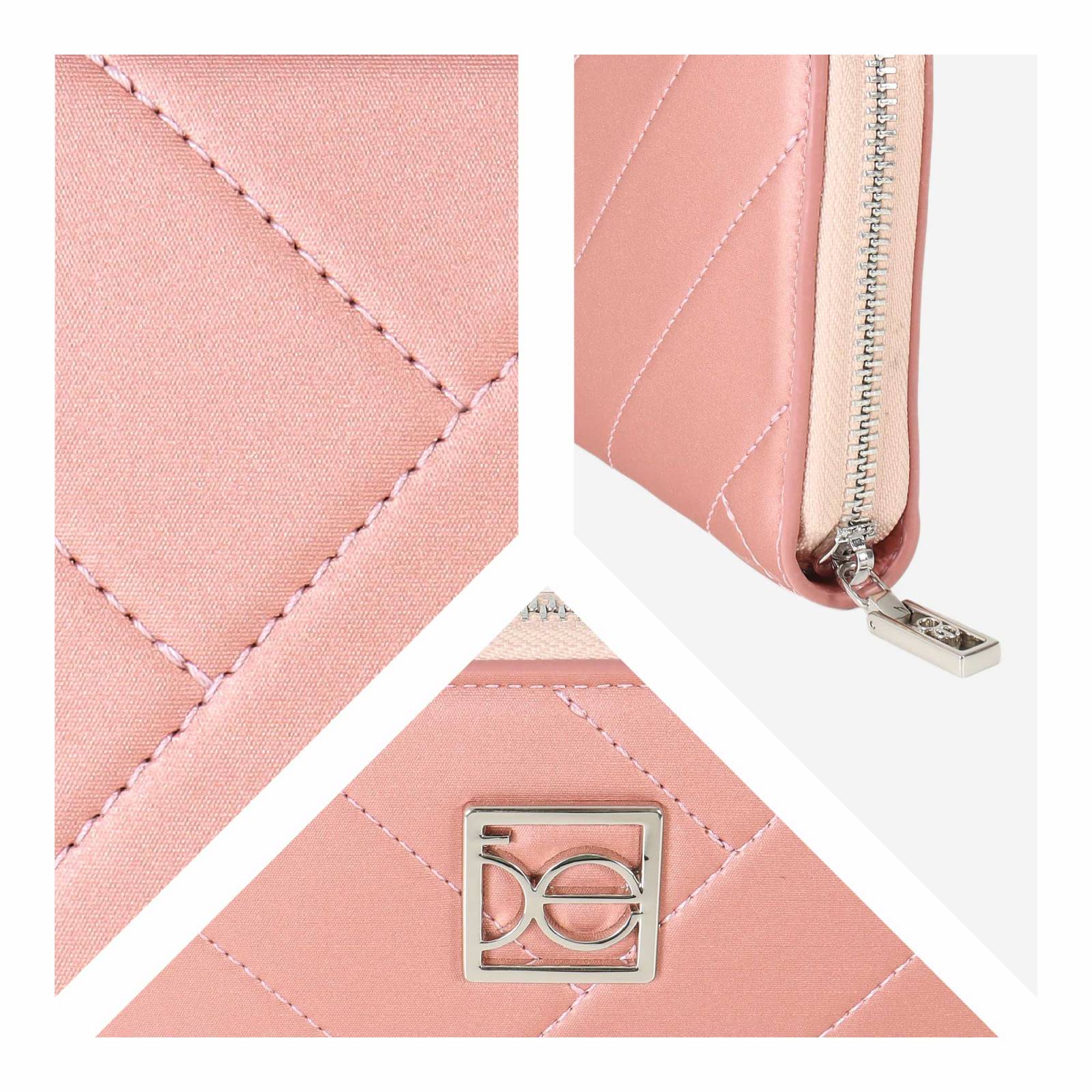 Cartera para Mujer Cloe Mediana con Cierre Diseño Bordado