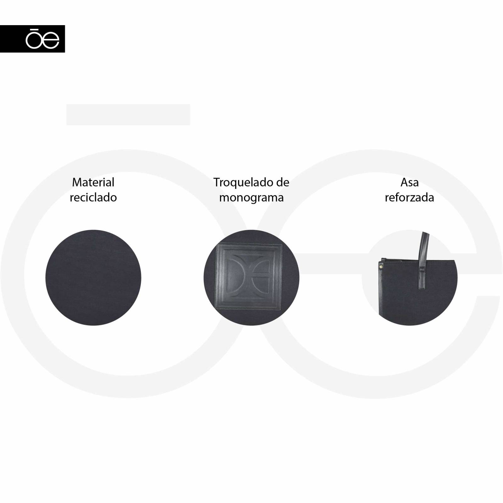 Bolsa Tote para Mujer Cloe Gde Material Reciclado