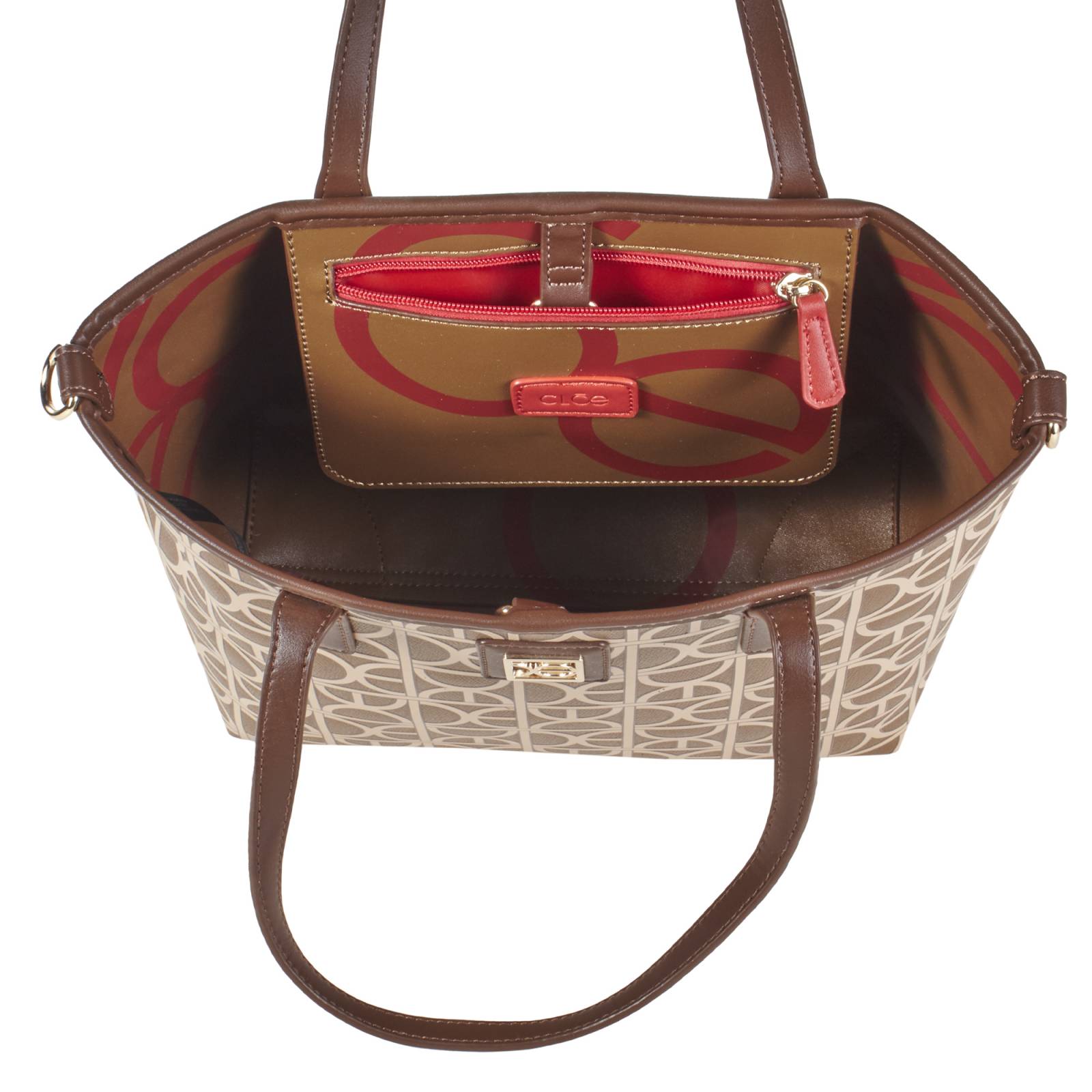 Bolsa Tote Cloe Para Mujer Mediana Monedero desprendible