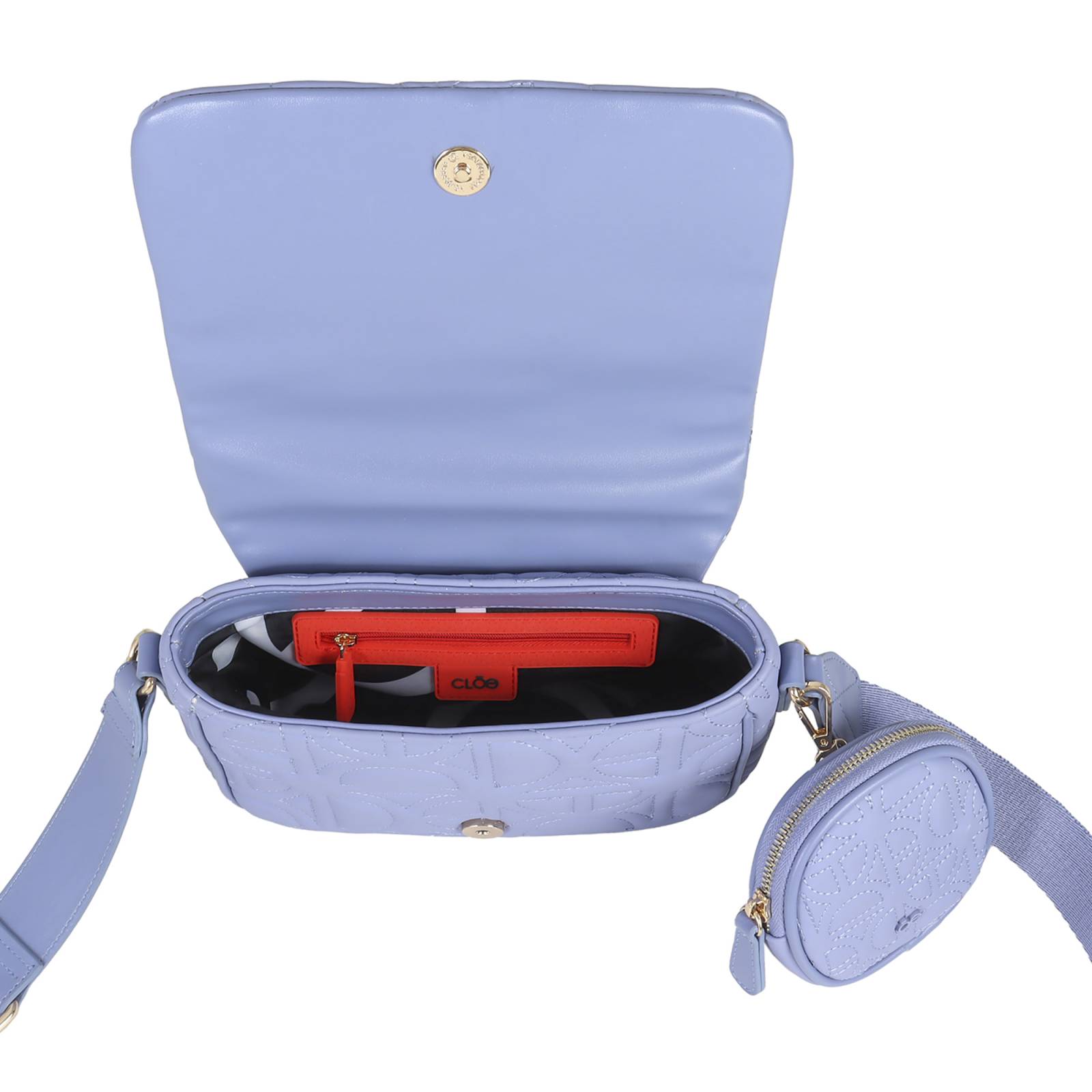 Bolsa Crossbody para Mujer Cloe Acolchada con Monedero