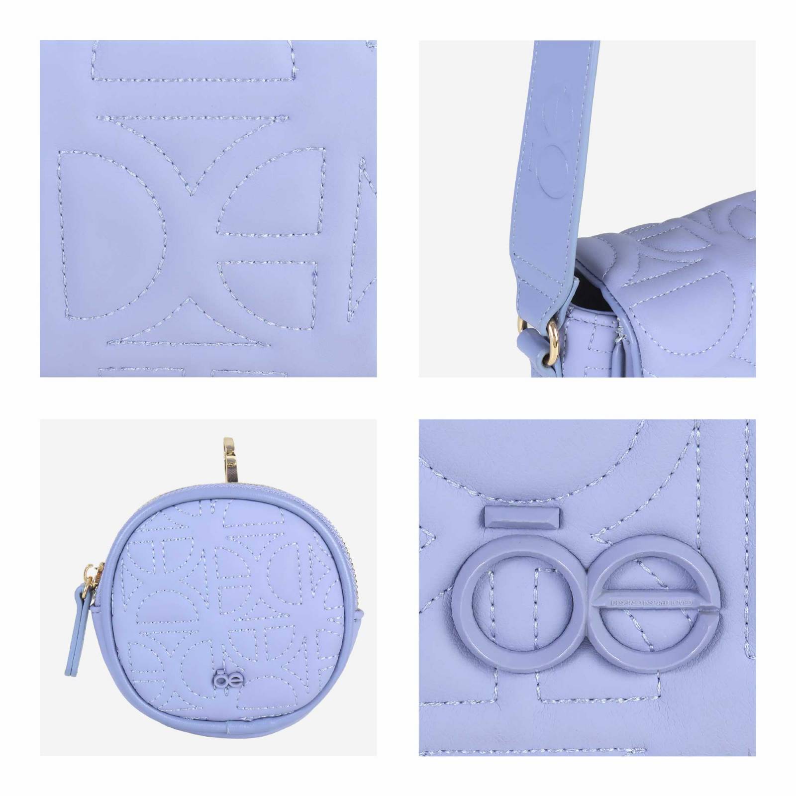 Bolsa Crossbody para Mujer Cloe Acolchada con Monedero
