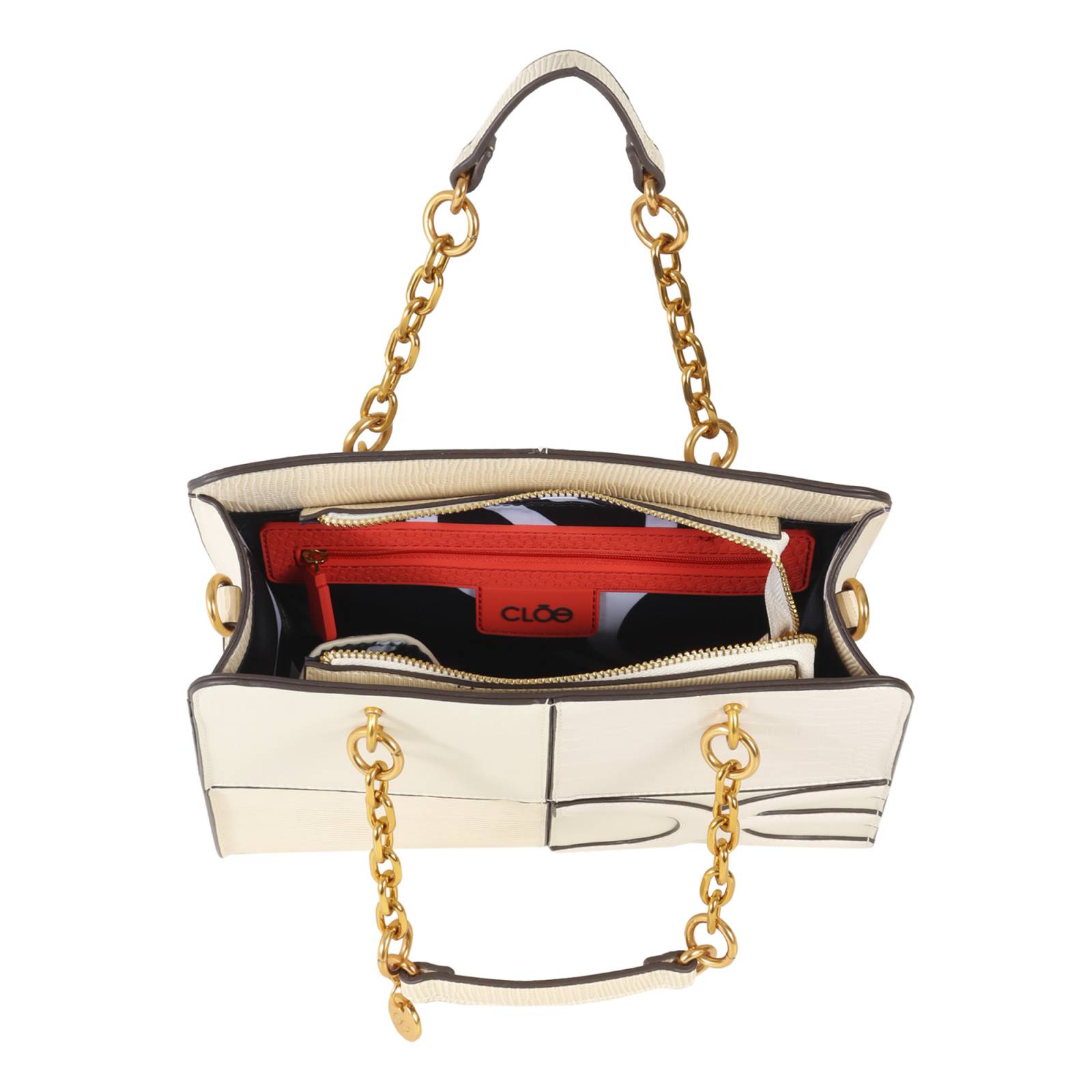 Bolsa Satchel para Mujer Cloe Diseño de Parches