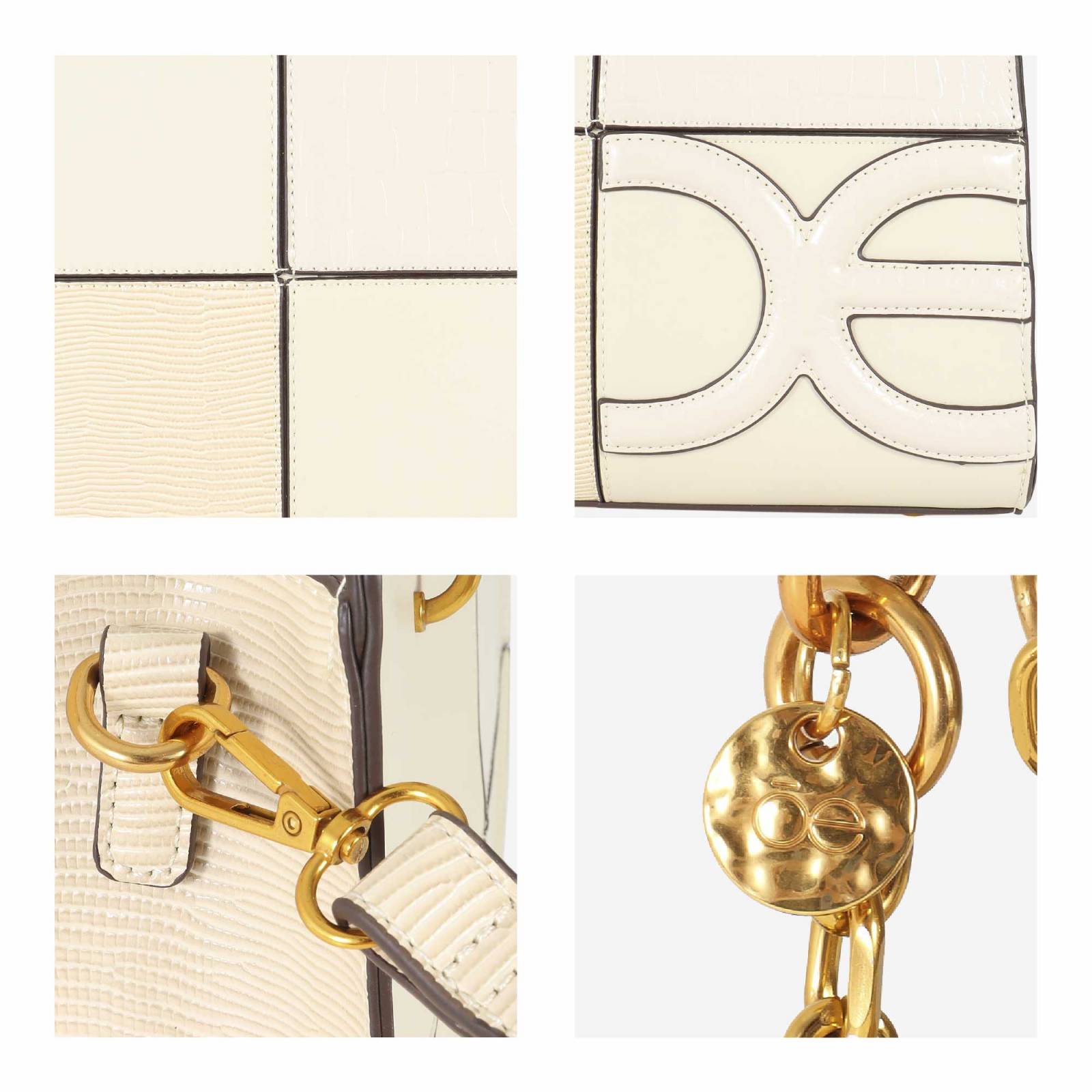Bolsa Satchel para Mujer Cloe Diseño de Parches
