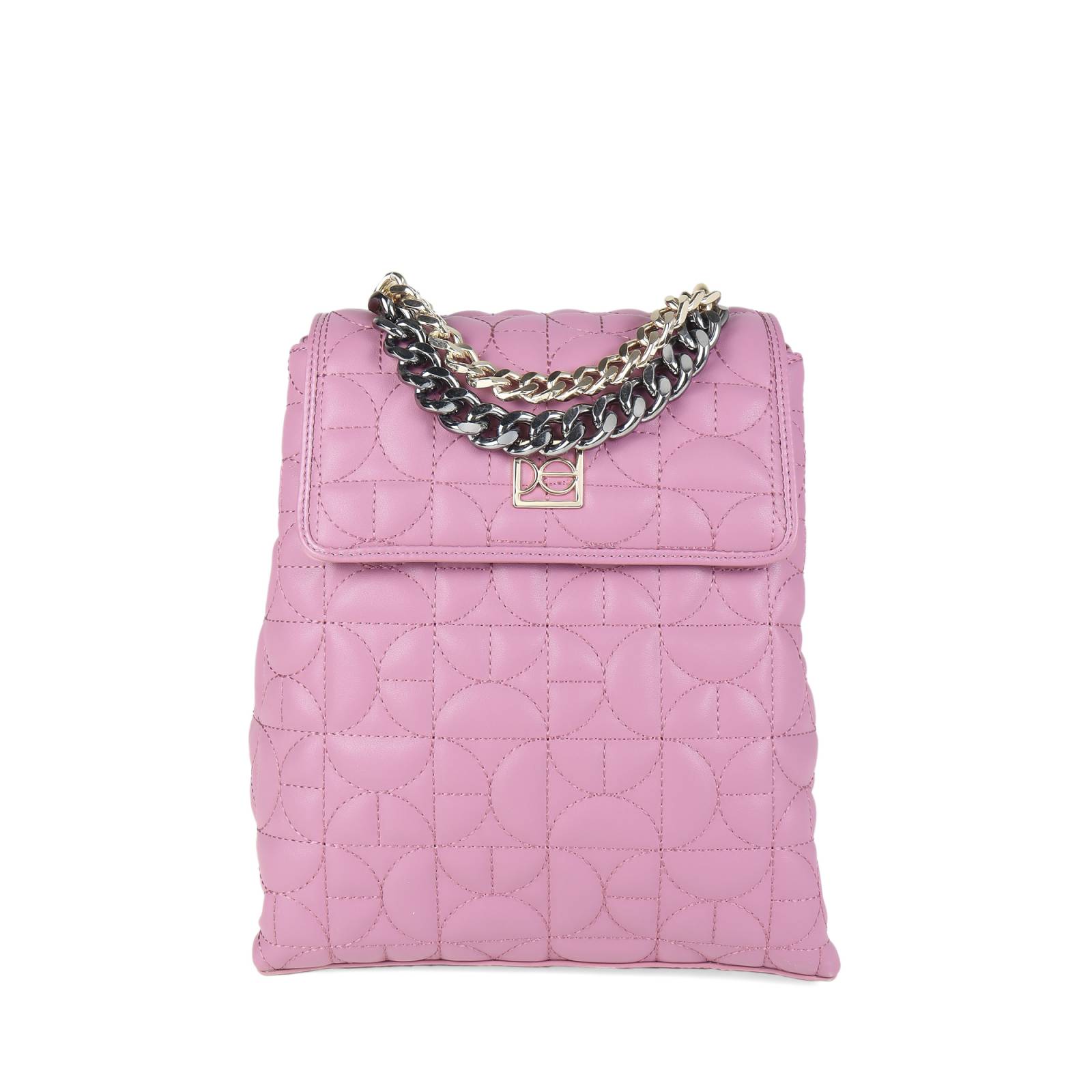 Mochila Cloe Para Mujer Cadenas Monograma Bordado