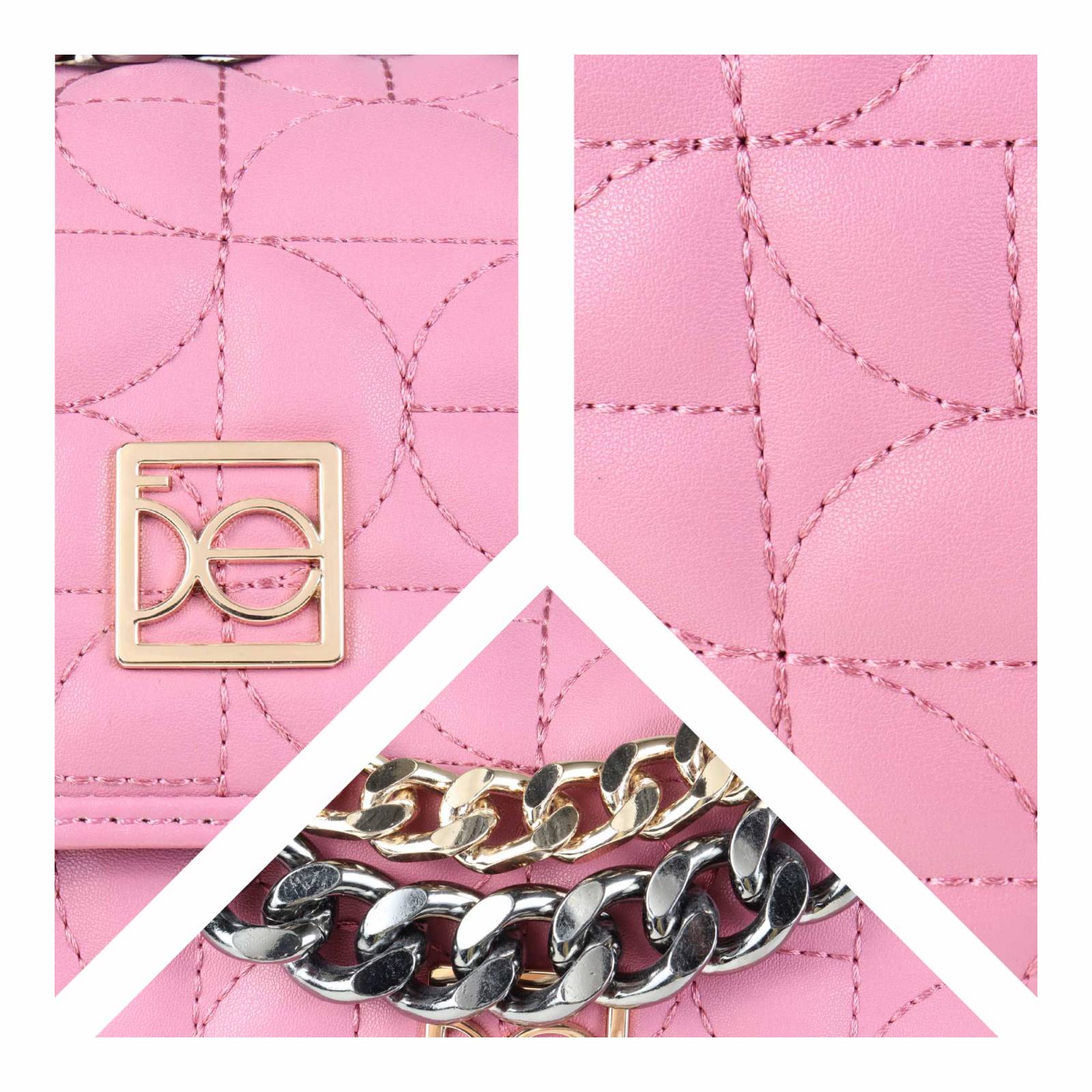 Mochila Cloe Para Mujer Cadenas Monograma Bordado