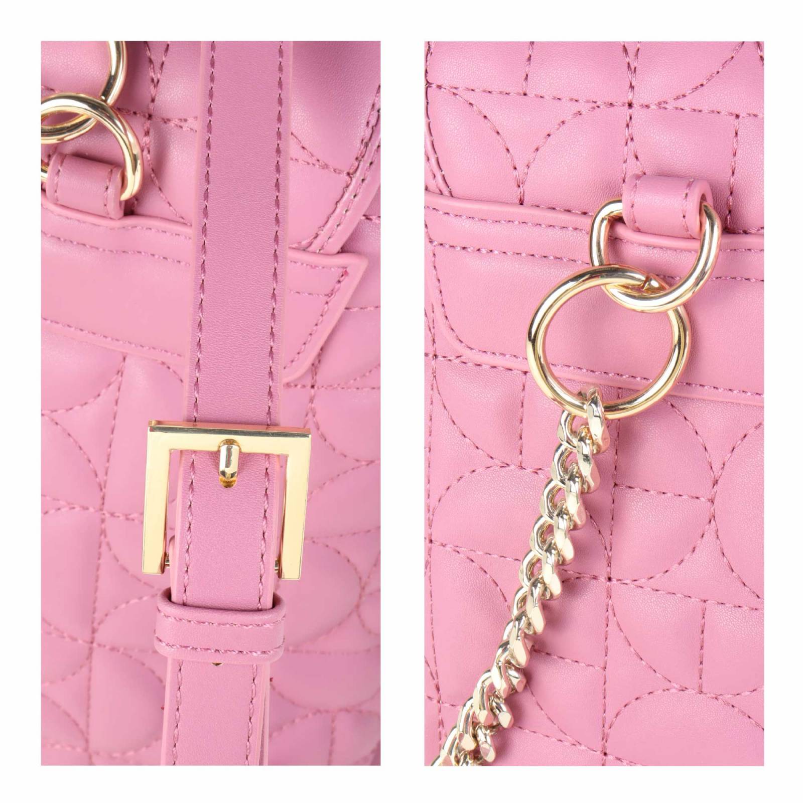 Mochila Cloe Para Mujer Cadenas Monograma Bordado