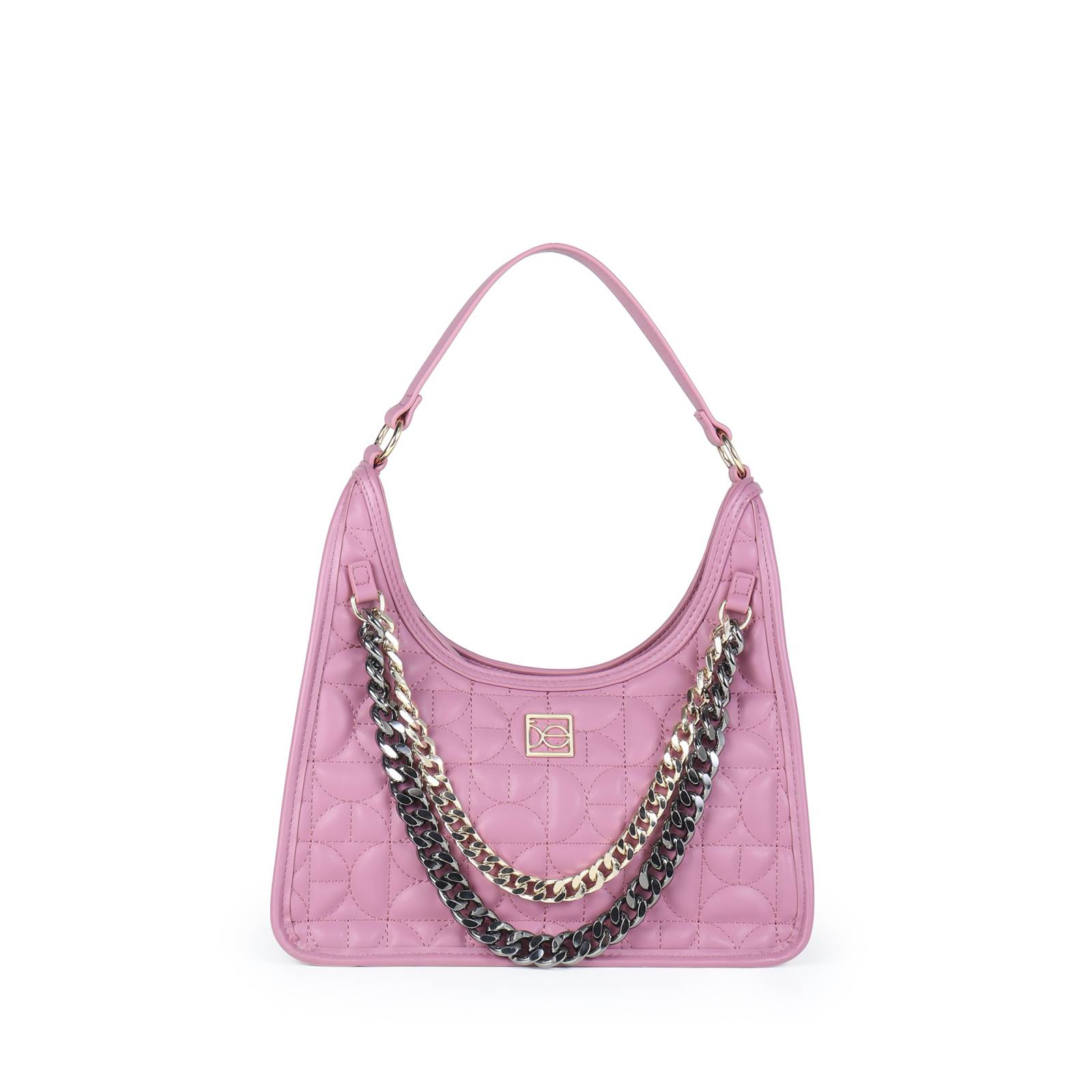 Bolsa Hobo Cloe Para Mujer Cadenas Monograma Bordado