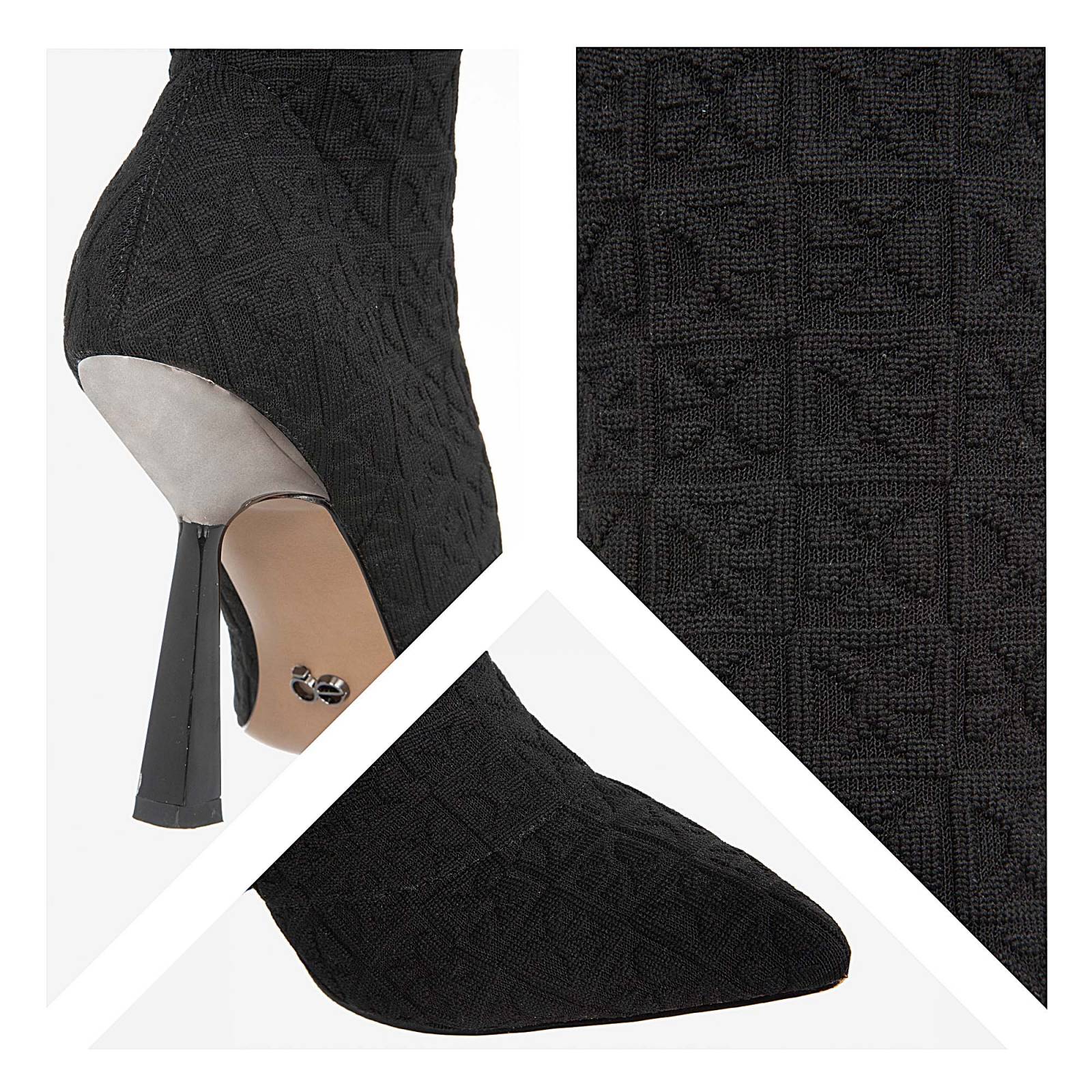 Botín Cloe Para Mujer Puntal Textil Tejido Multicolor