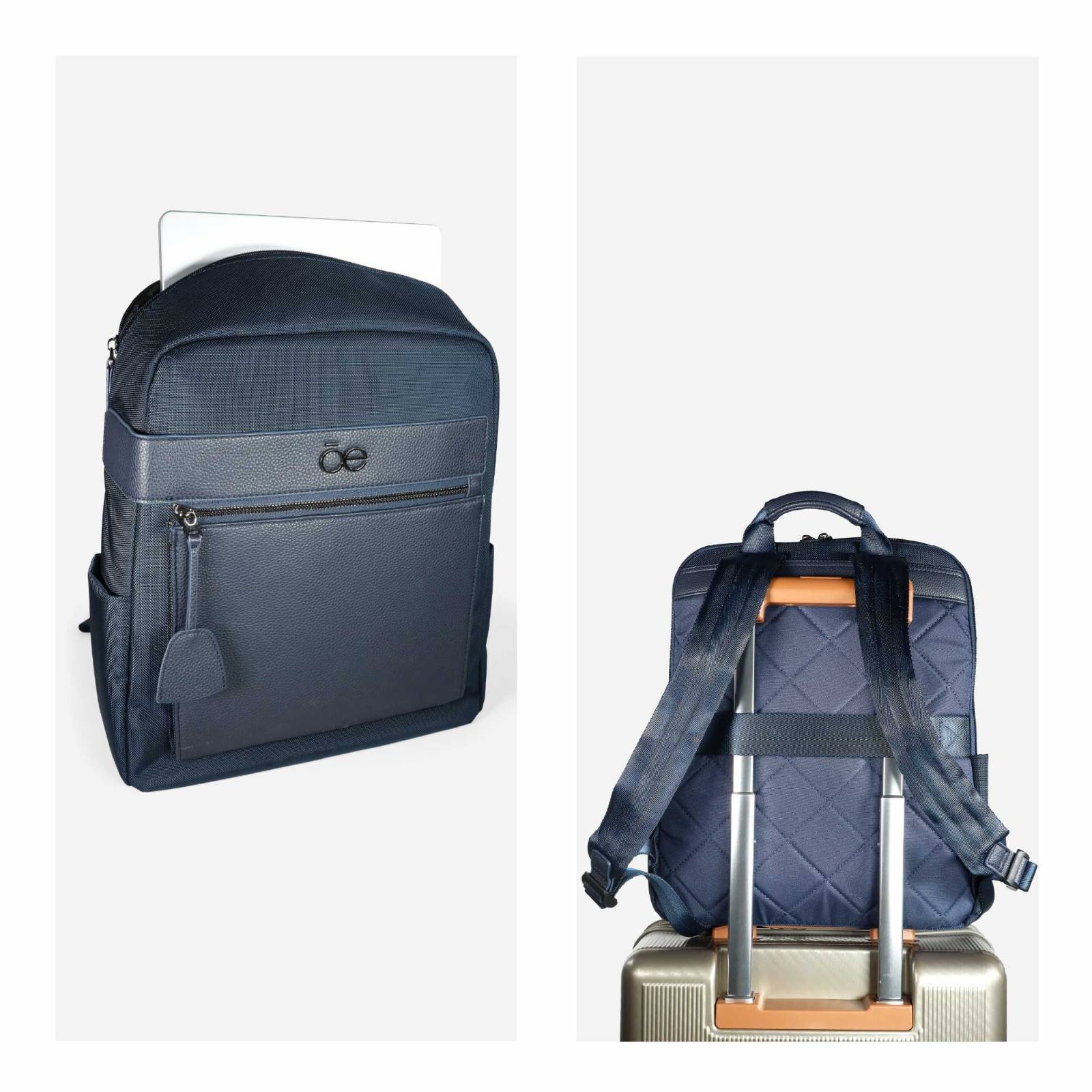 Mochila Cloe Uomo Porta Laptop 16 plg Textil para Hombre color Azul Marino