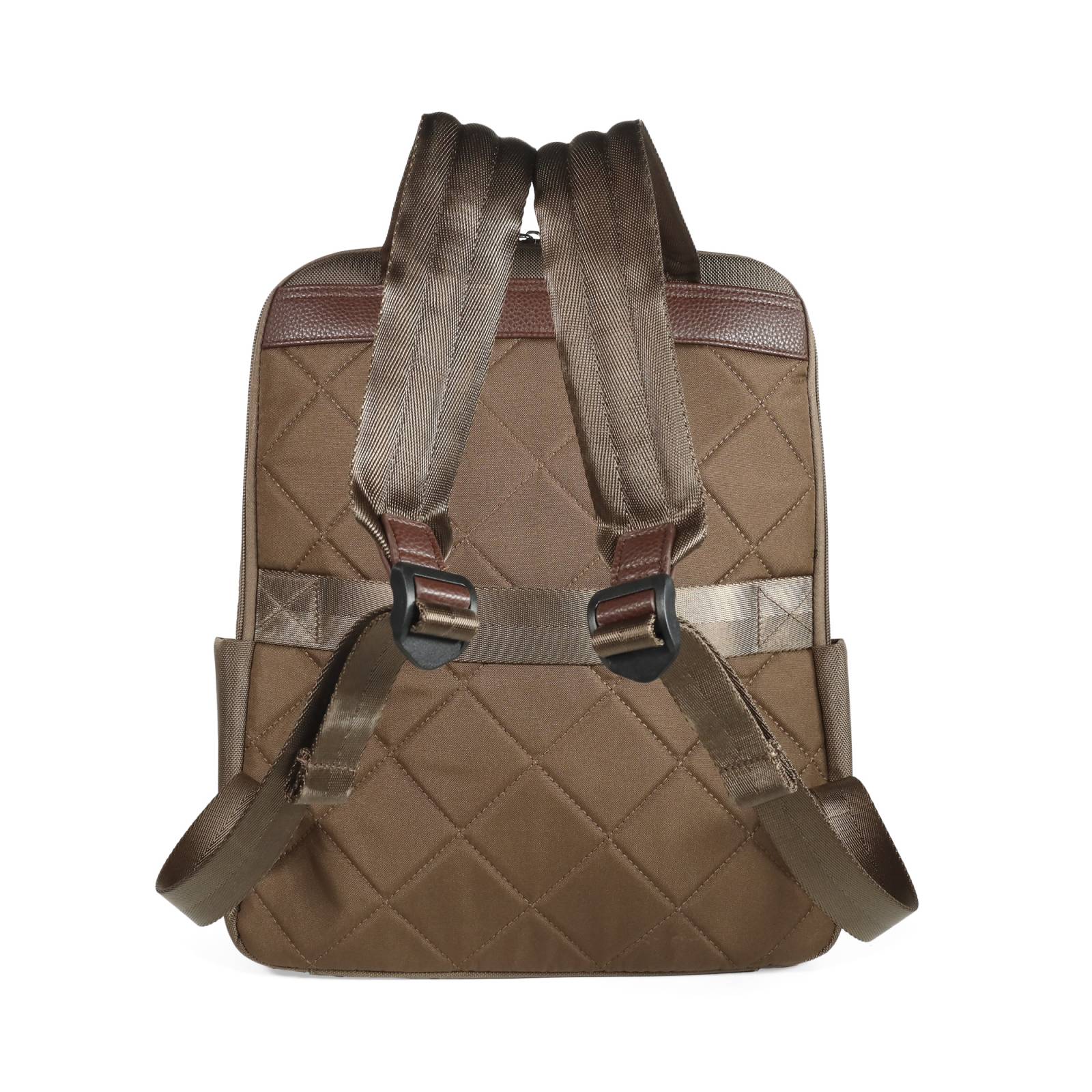 Mochila Cloe Uomo Porta Laptop 16 plg Textil para Hombre color Café