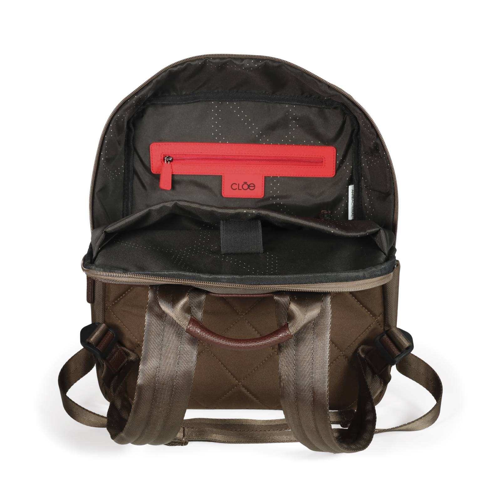 Mochila Cloe Uomo Porta Laptop 16 plg Textil para Hombre color Café