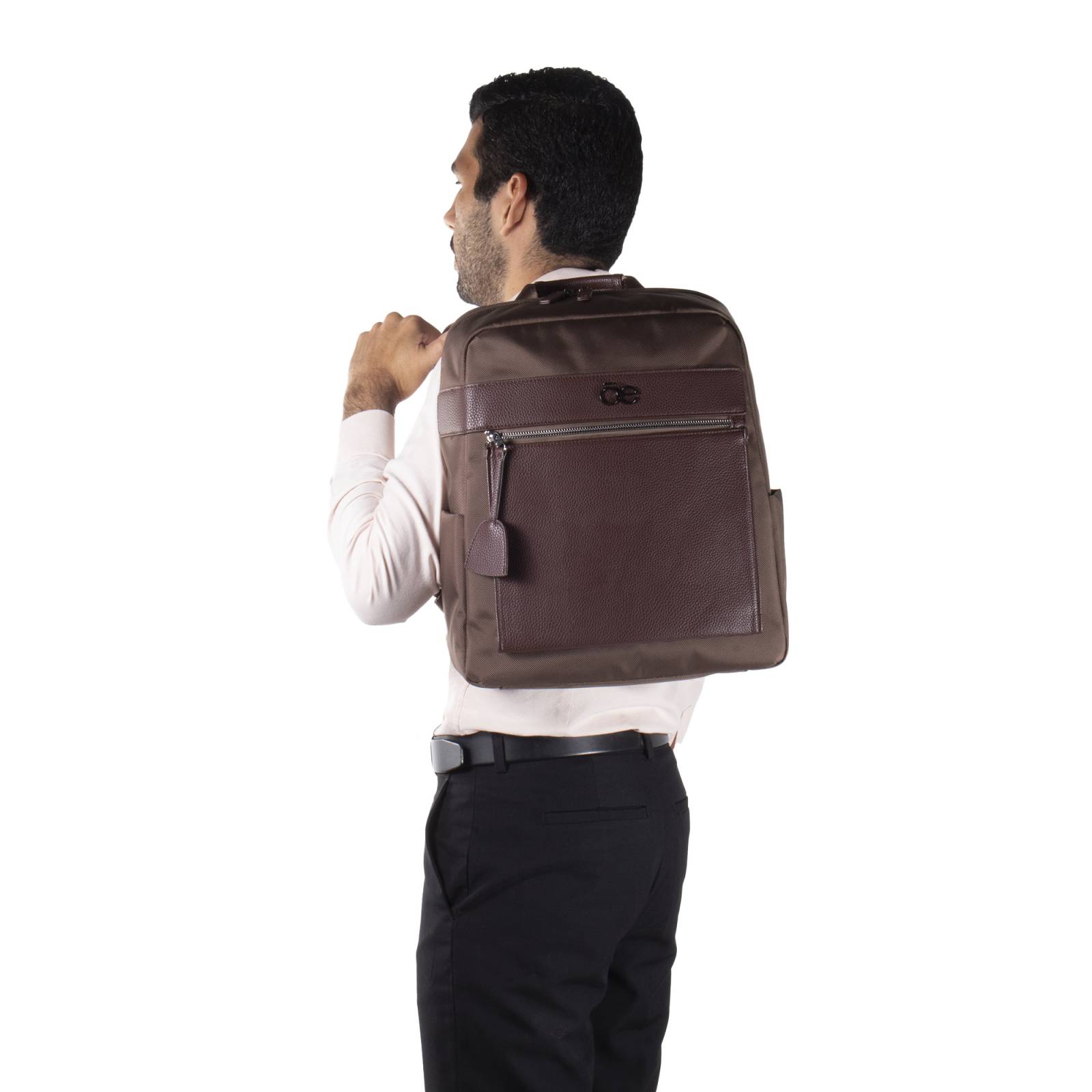 Mochila Cloe Uomo Porta Laptop 16 plg Textil para Hombre color Café