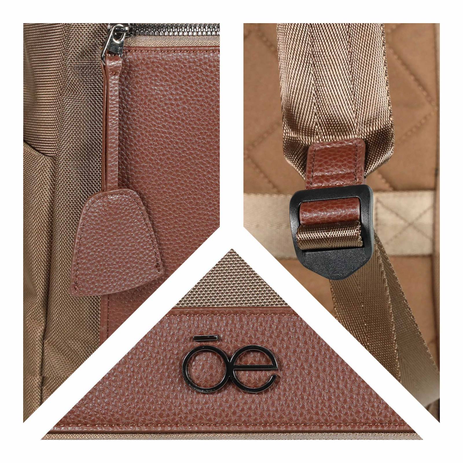 Mochila Cloe Uomo Porta Laptop 16 plg Textil para Hombre color Café