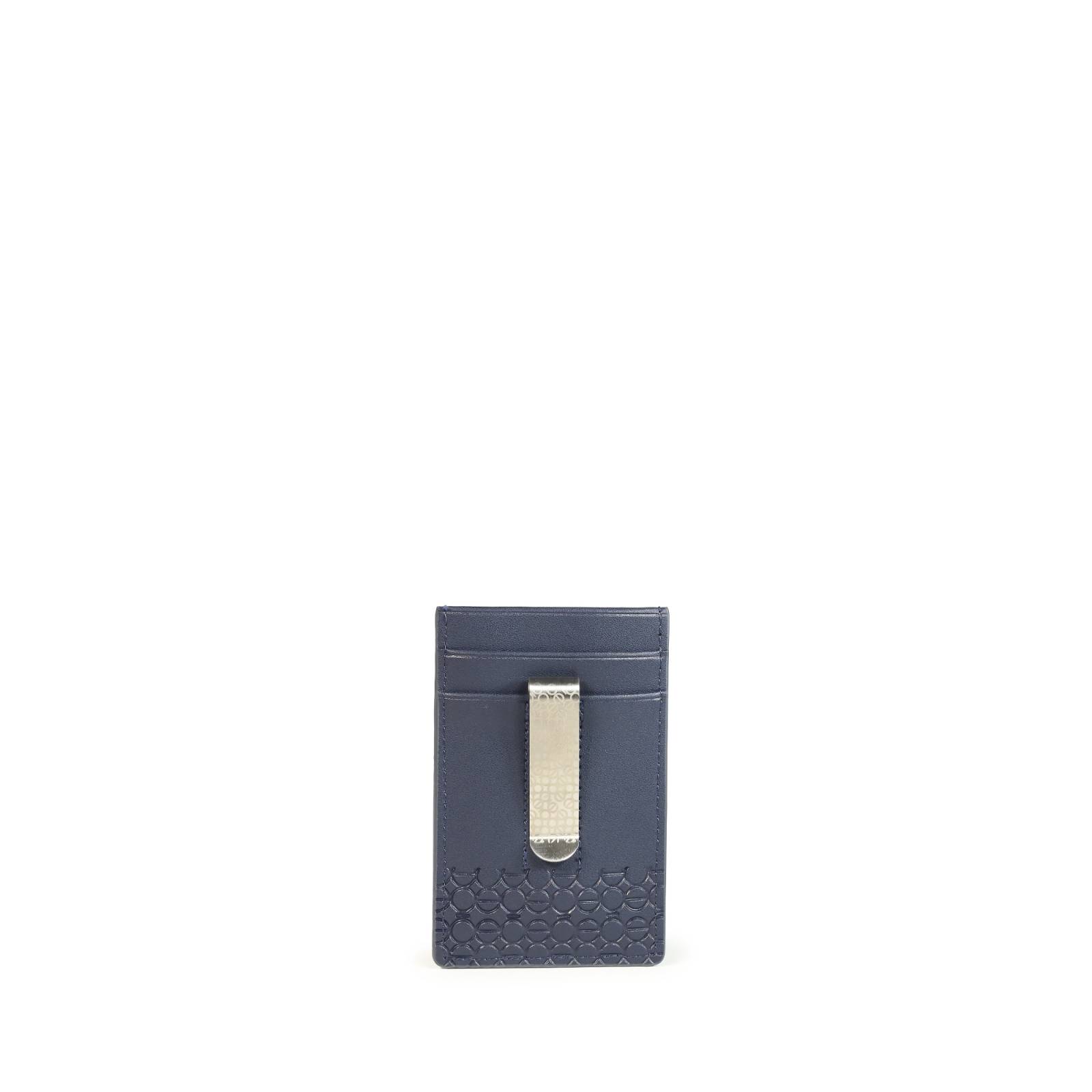 Set Cloe Uomo de Tarjetero Clip y Llavero para Hombre color Azul Marino