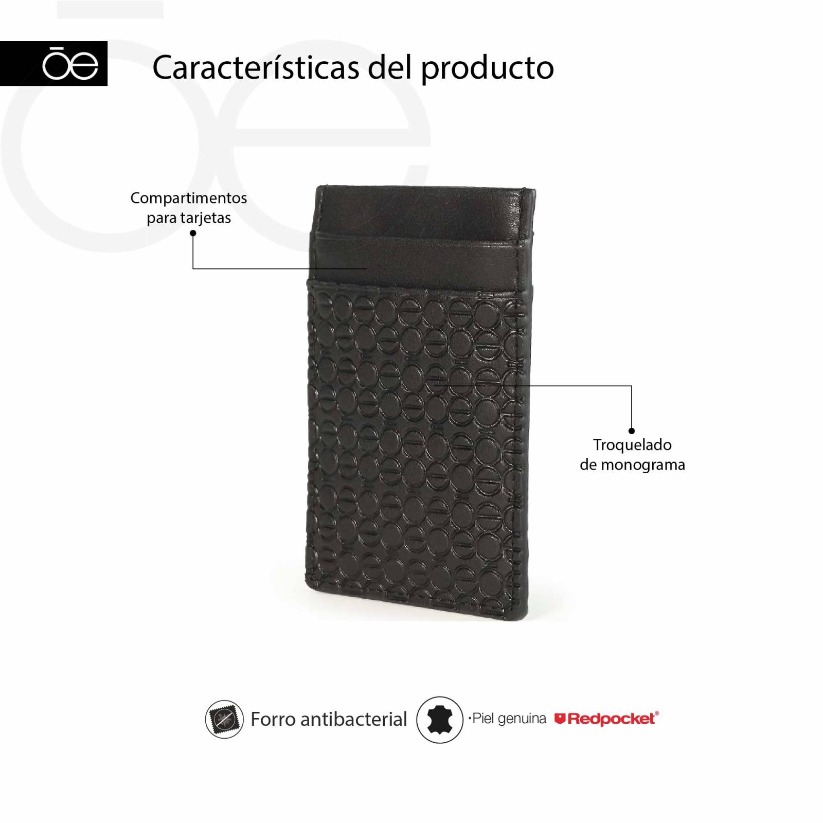 Set Cloe Uomo de Tarjetero Clip y Llavero para Hombre color Azul Marino