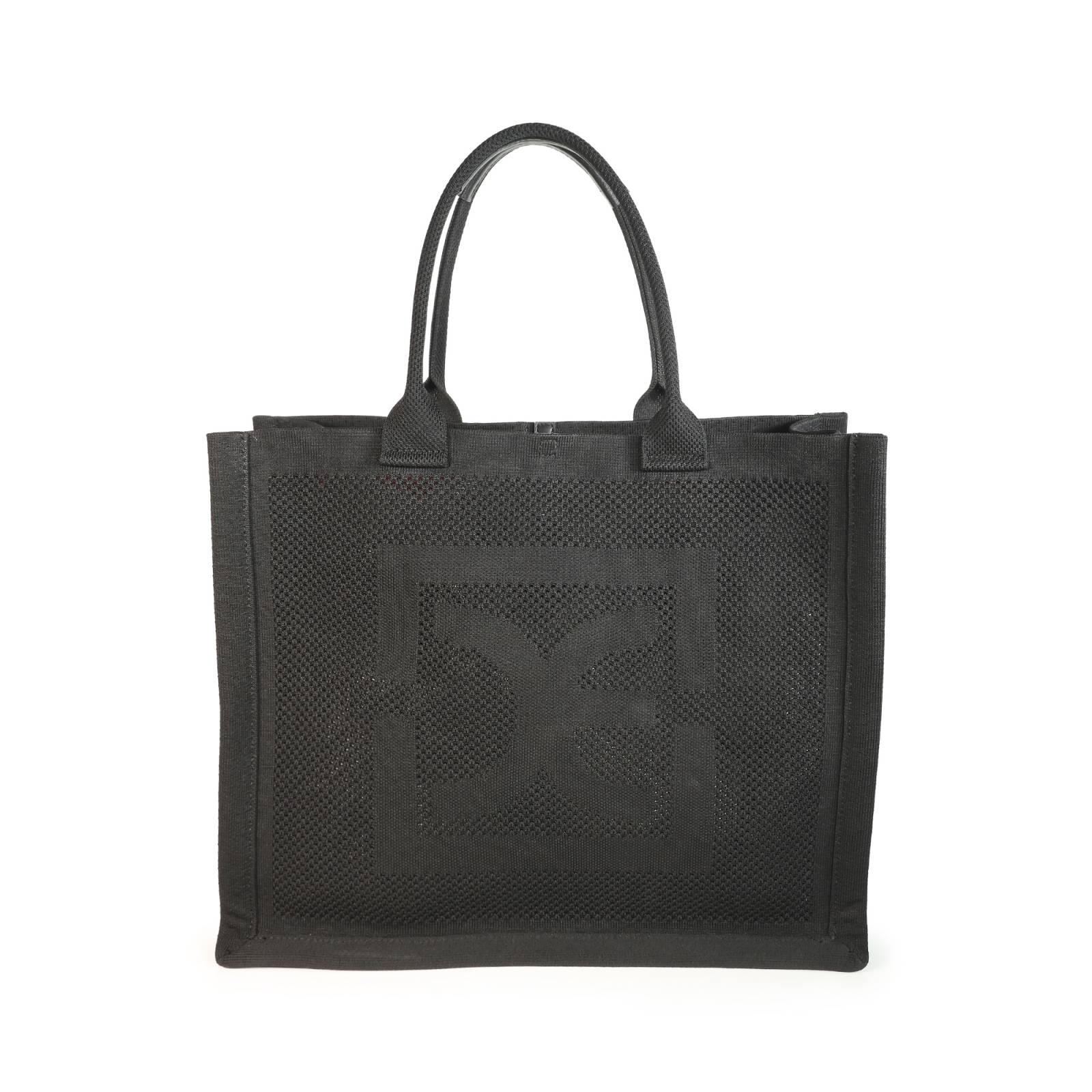 Bolsa Tote Cloe Grande Tejida color Negro