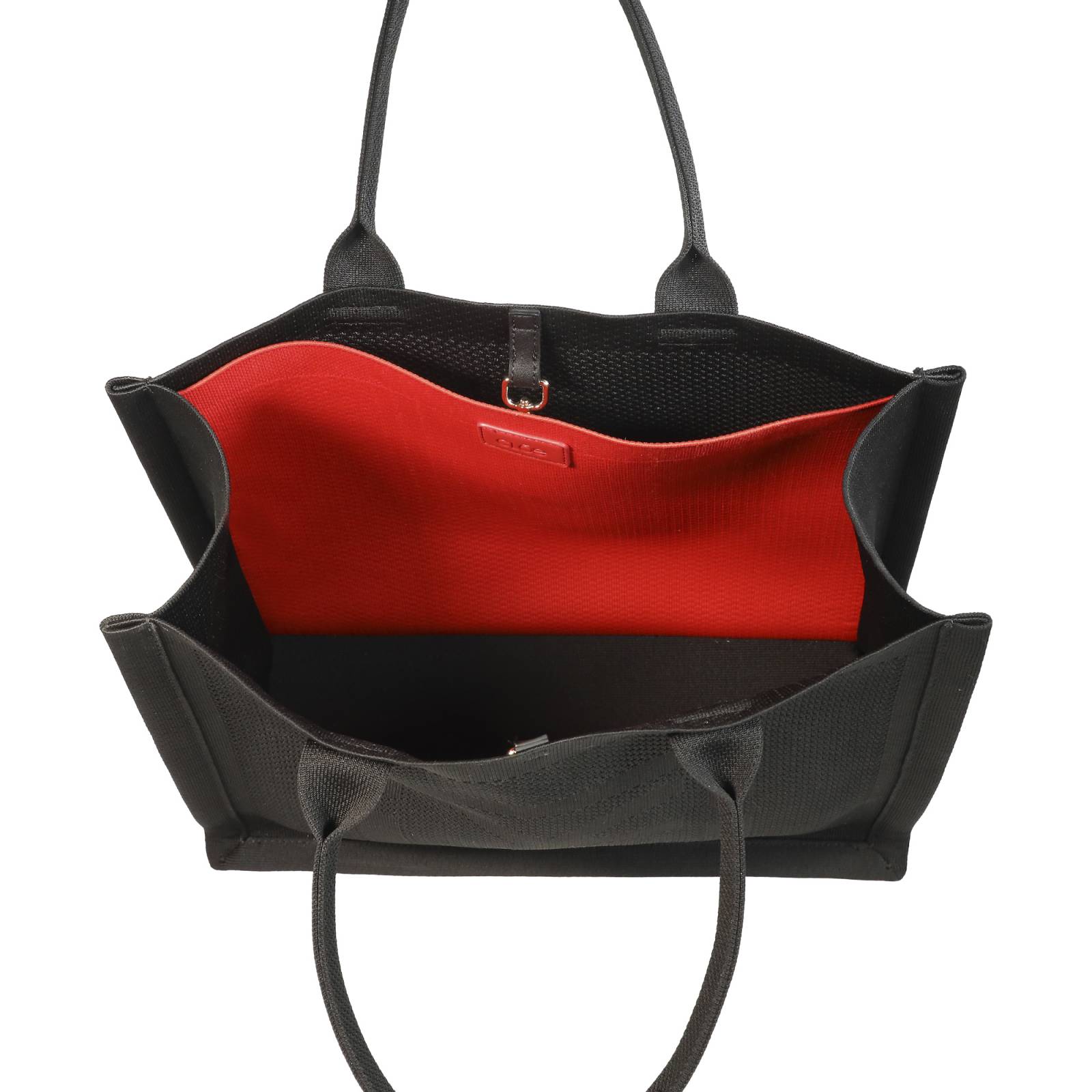 Bolsa Tote Cloe Grande Tejida color Negro