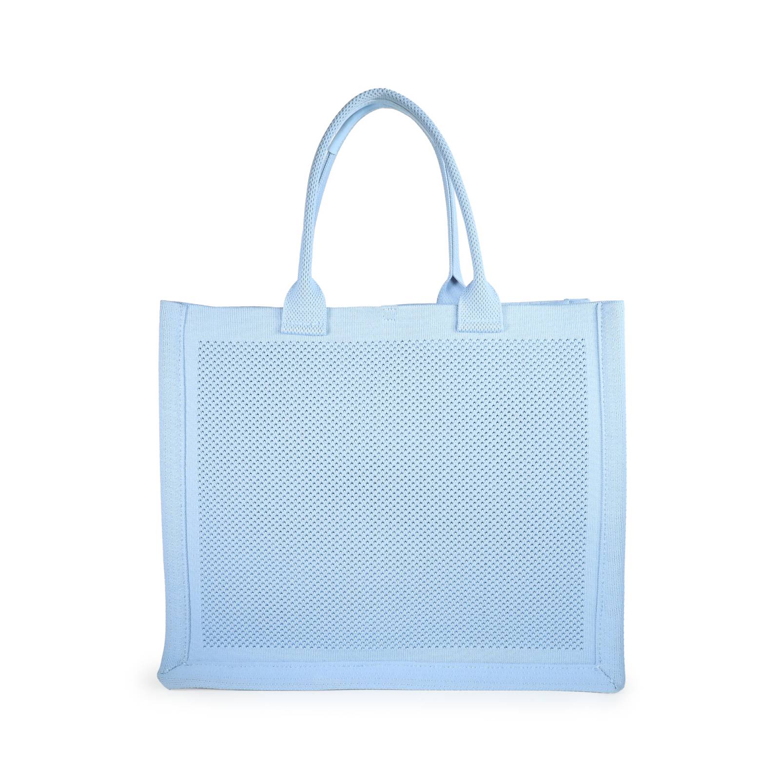 Bolsa Tote Cloe Grande Tejida color Azul