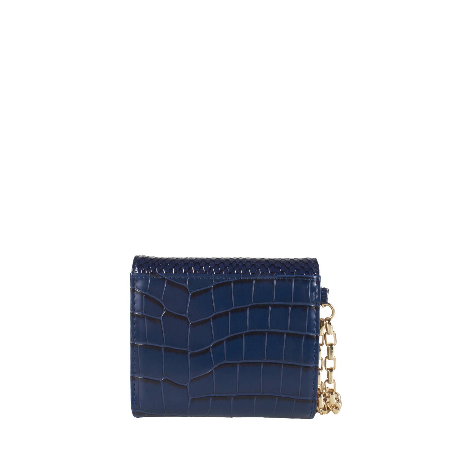 Cartera Flap Cloe Mediana con Maneral color Azul Marino