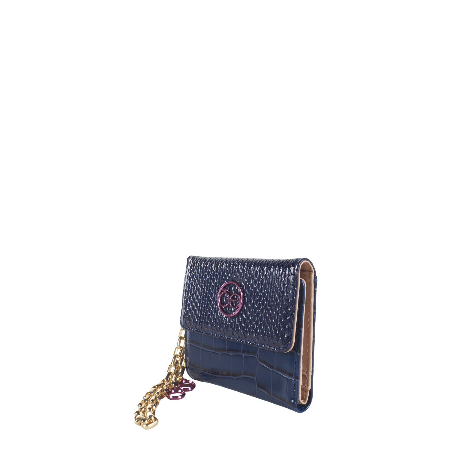 Cartera Flap Cloe Mediana con Maneral color Azul Marino