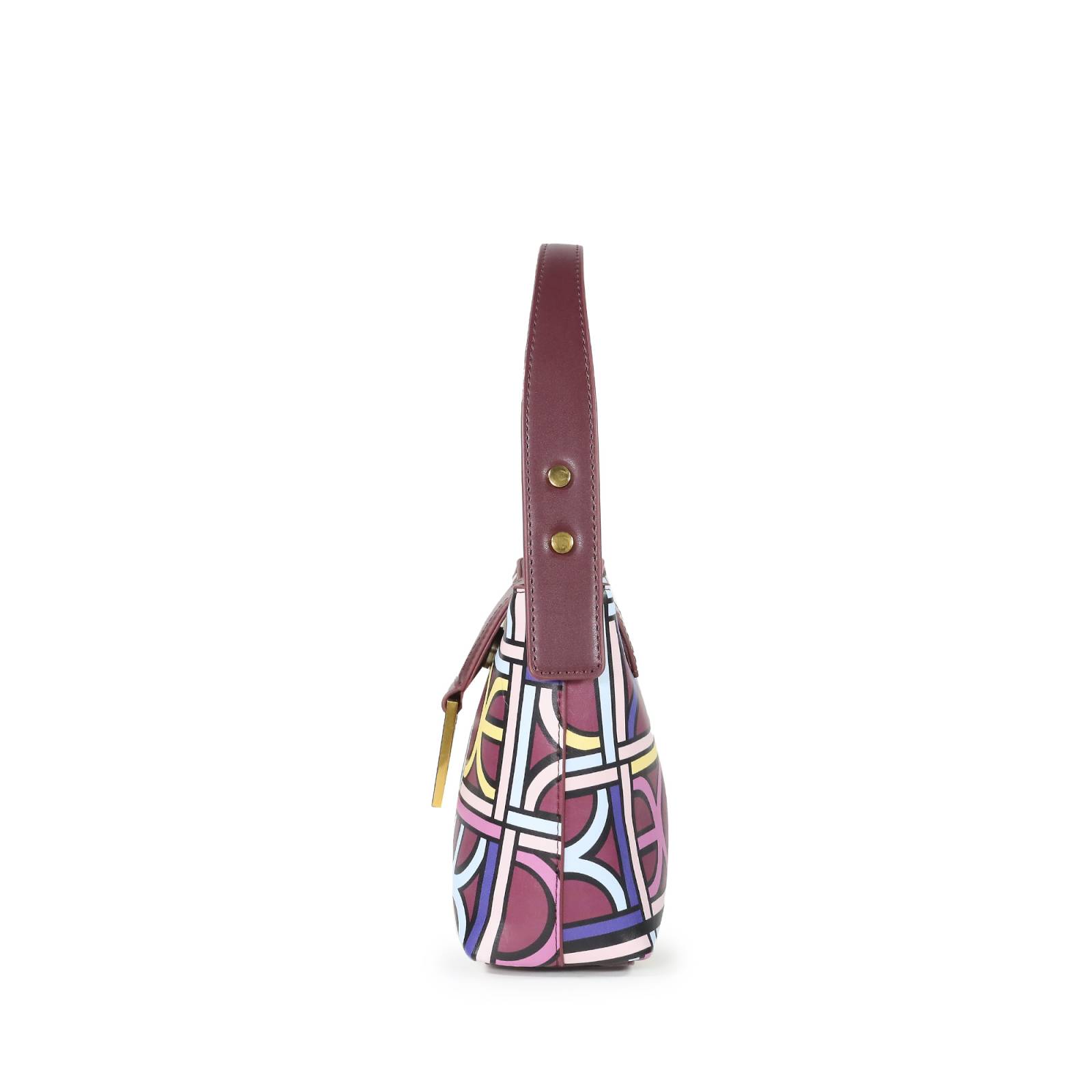 Bolsa Hobo Cloe Monograma Estampado Multicolor