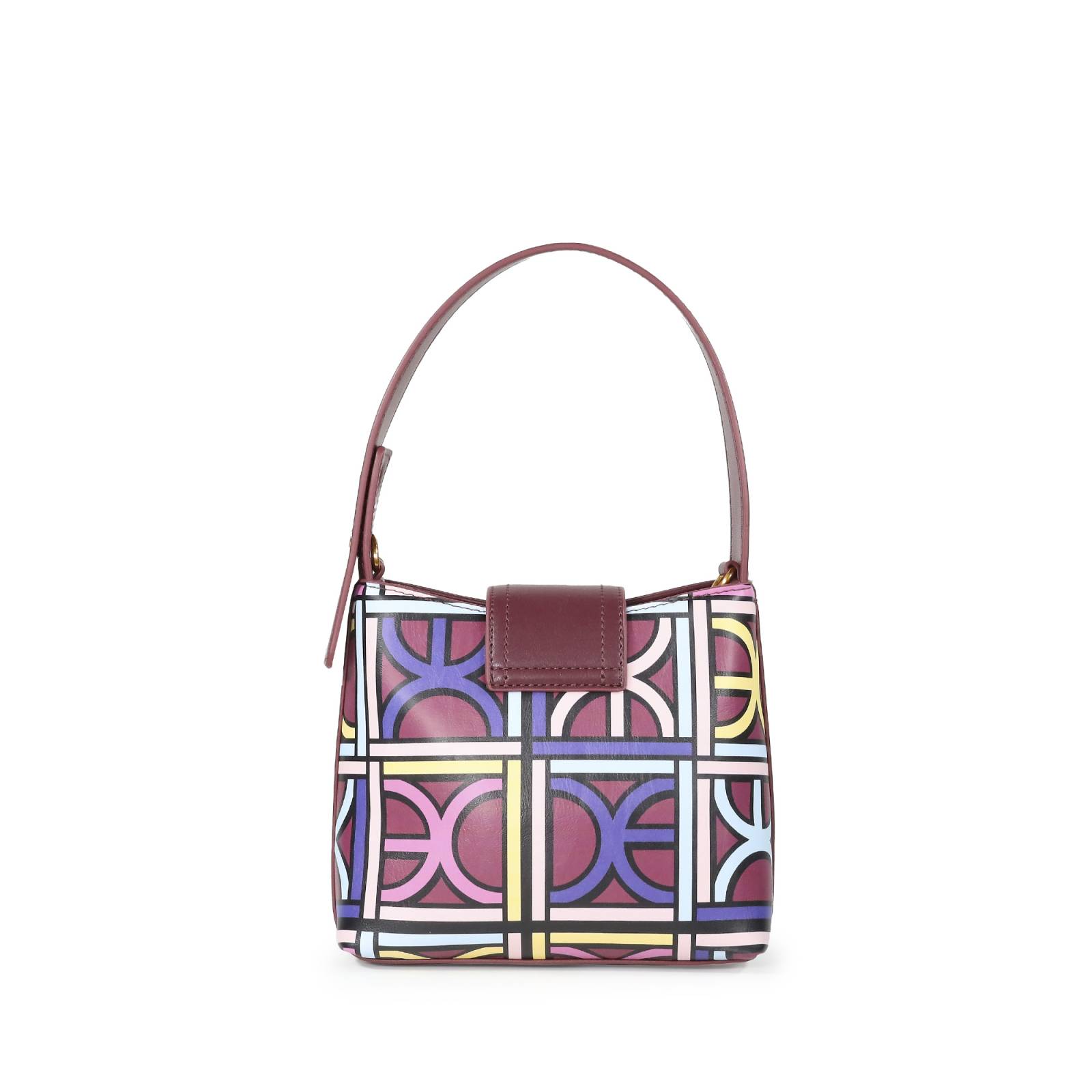 Bolsa Hobo Cloe Monograma Estampado Multicolor