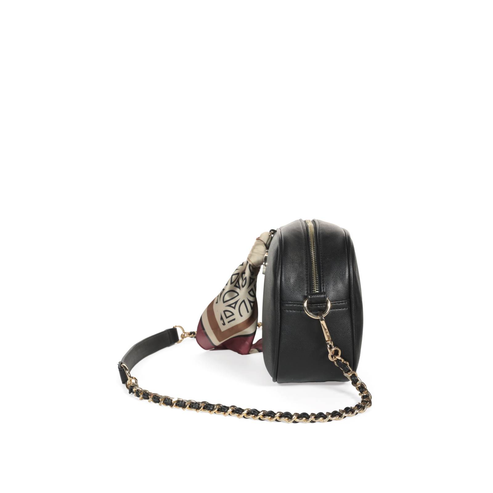 Bolsa Crossbody Cloe con Mascada color Negro