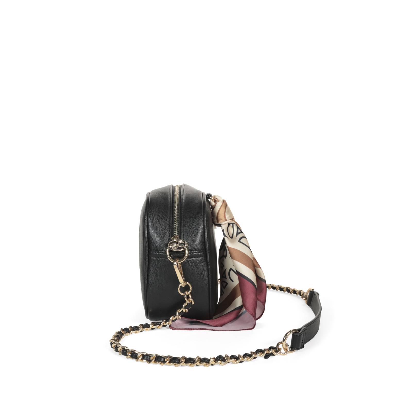 Bolsa Crossbody Cloe con Mascada color Negro