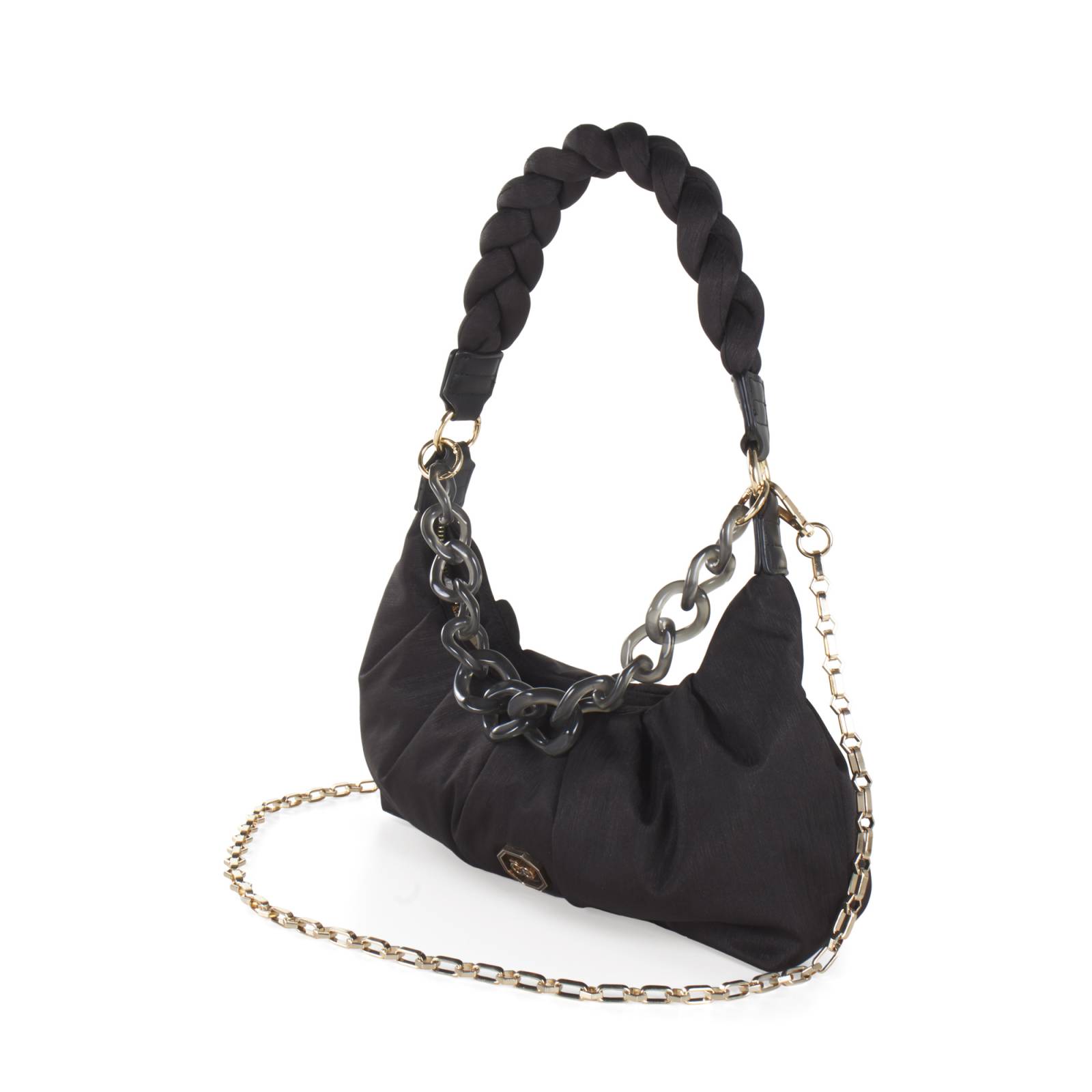 Bolsa Baguette Cloe Para Mujer Textil Maneral Trenzado