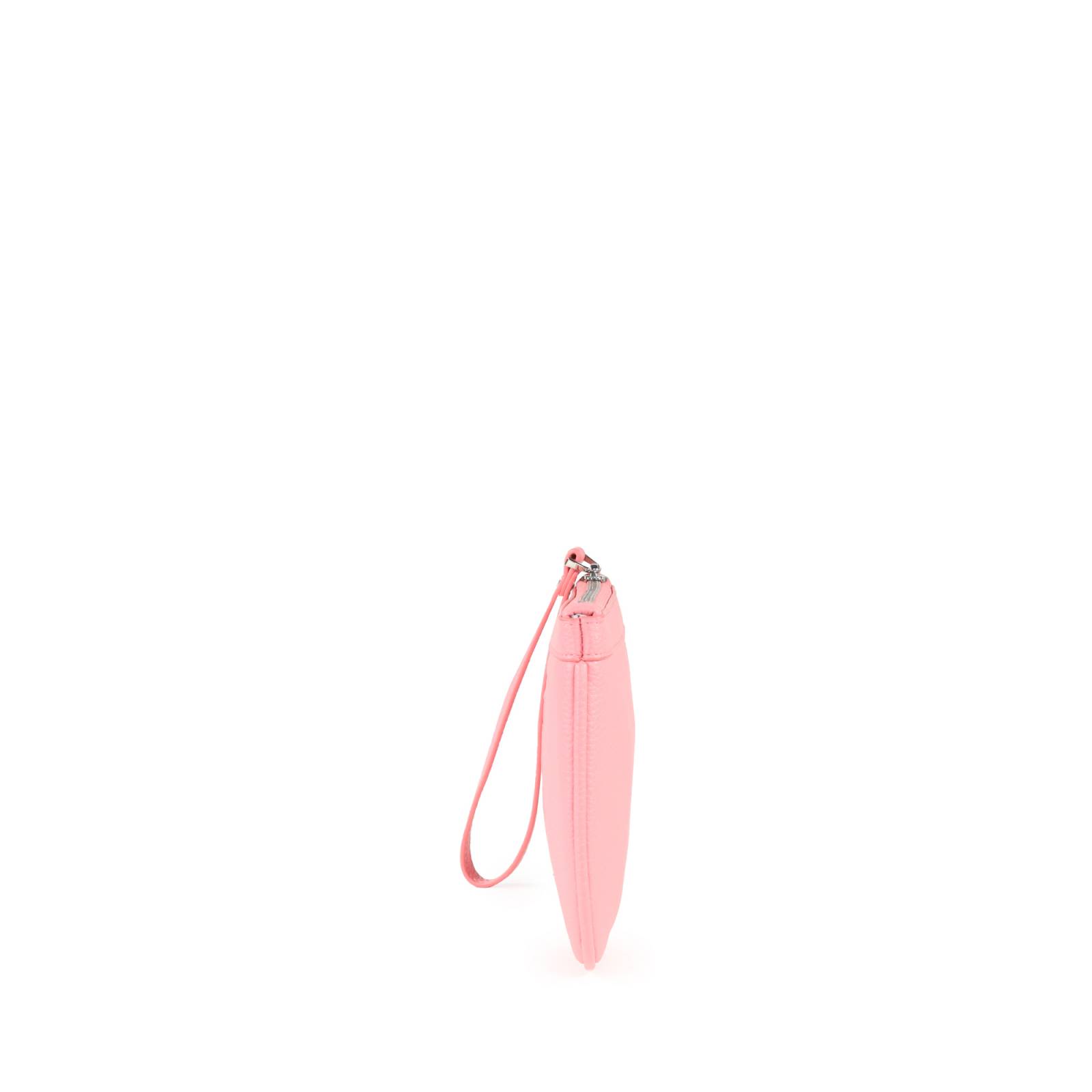Cartera Pouch Cloe Cierre Sencillo con Maneral color Rosa