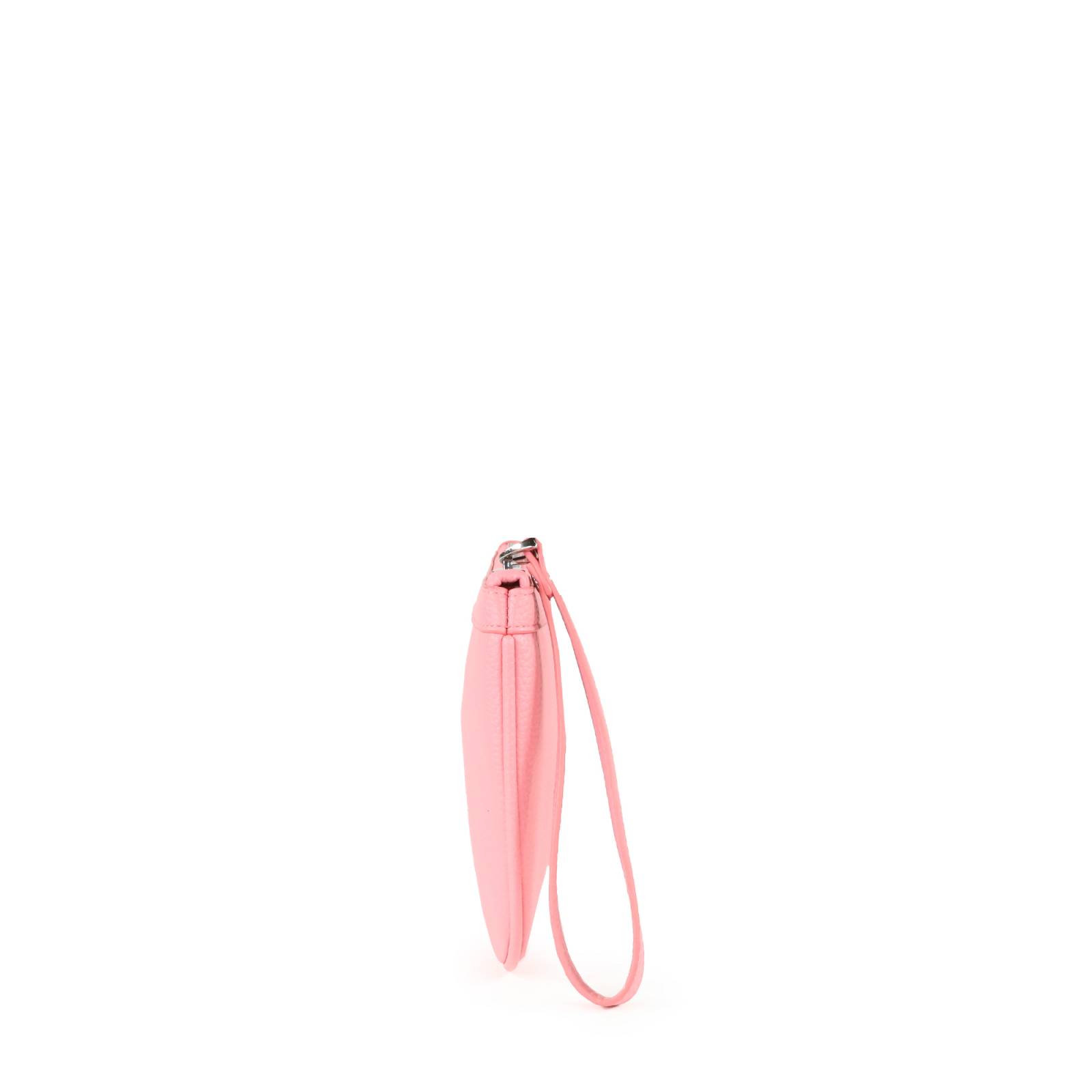 Cartera Pouch Cloe Cierre Sencillo con Maneral color Rosa