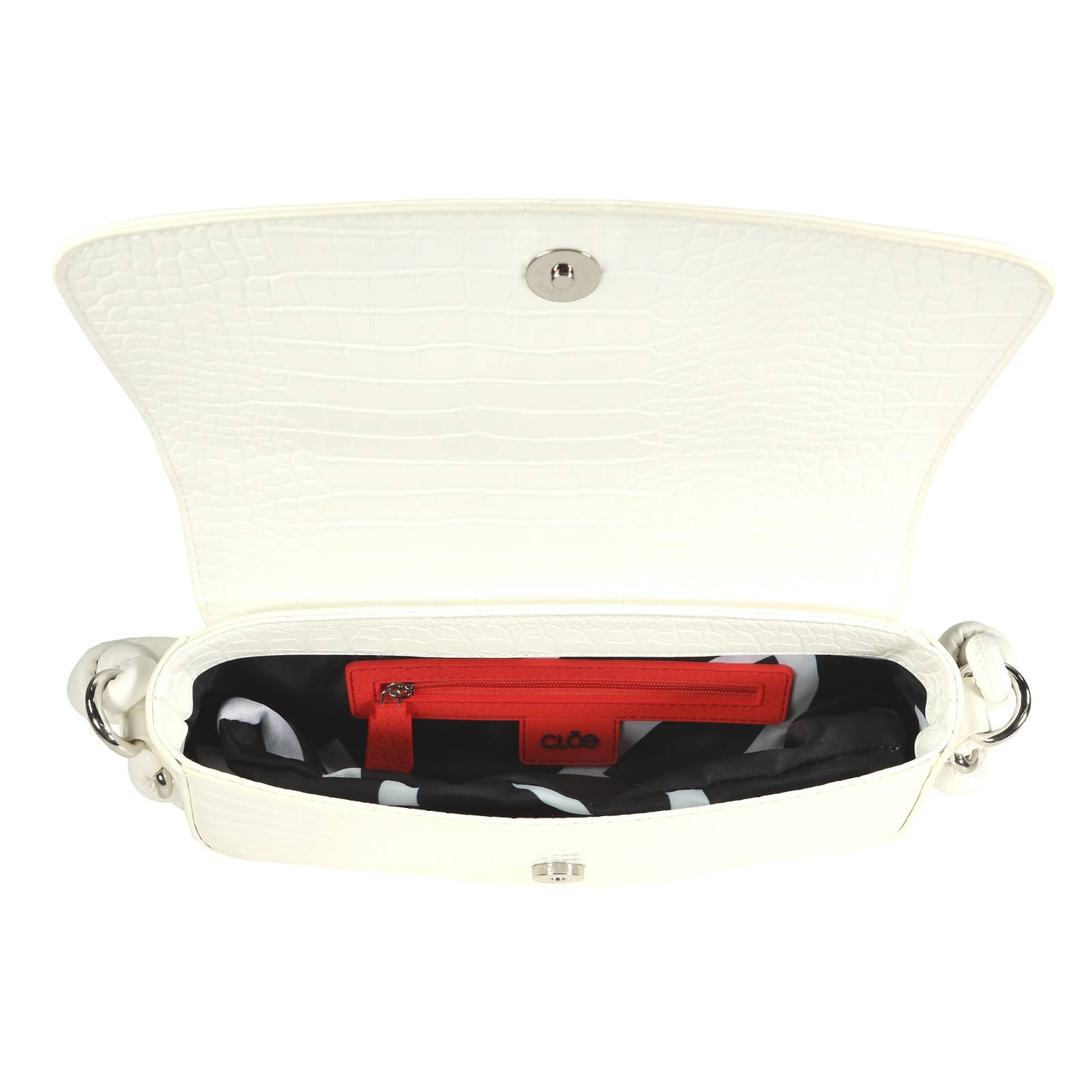 Bolsa Hobo Cloe Chica Look Animal Skin color Beige