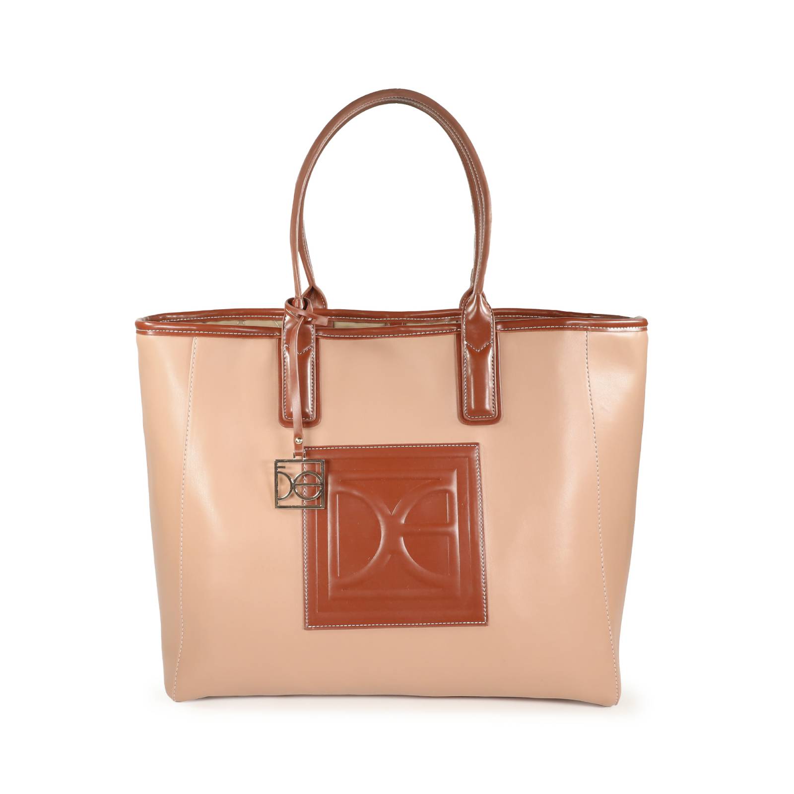 Bolsa Tote Cloe Doble Función color Nude