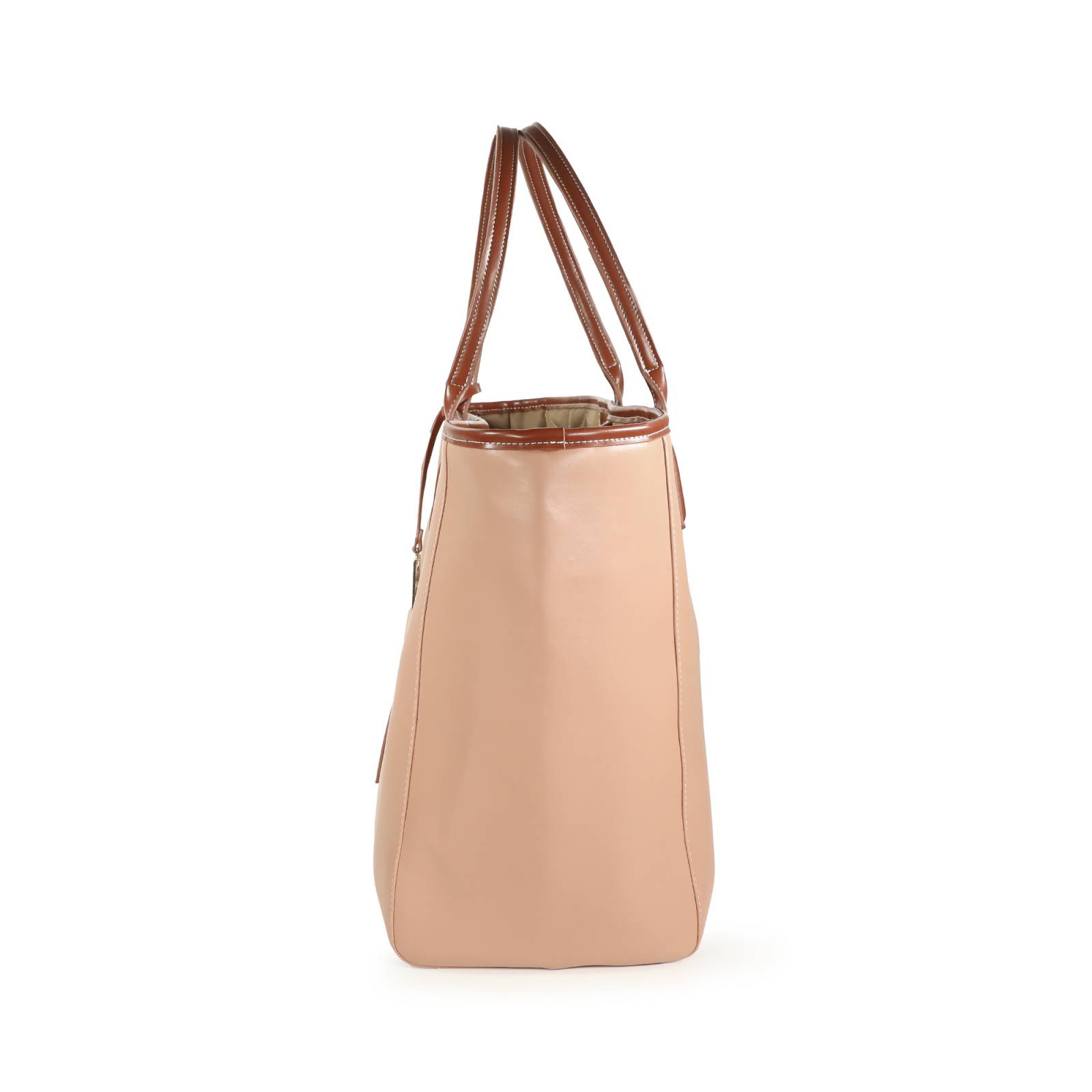 Bolsa Tote Cloe Doble Función color Nude