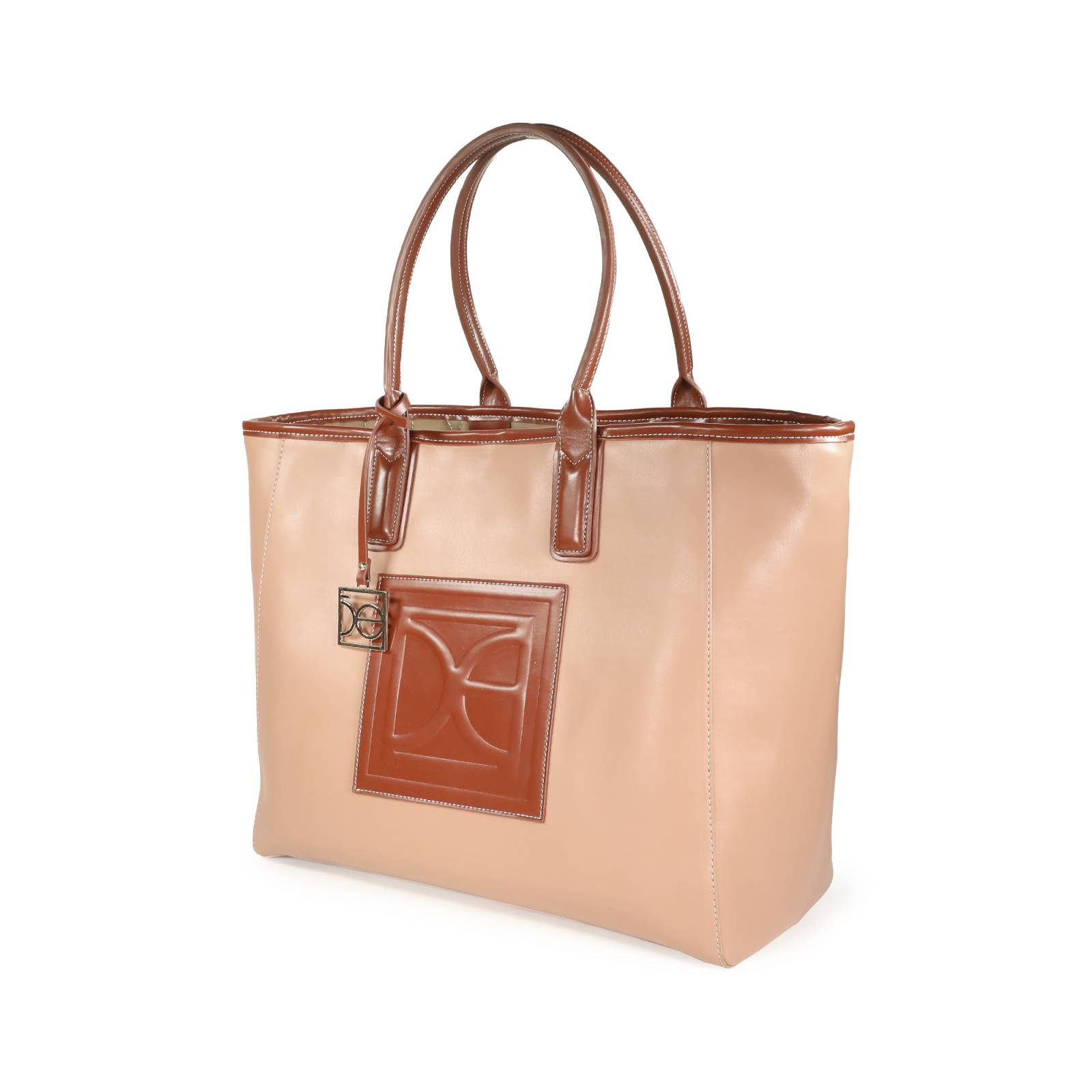 Bolsa Tote Cloe Doble Función color Nude