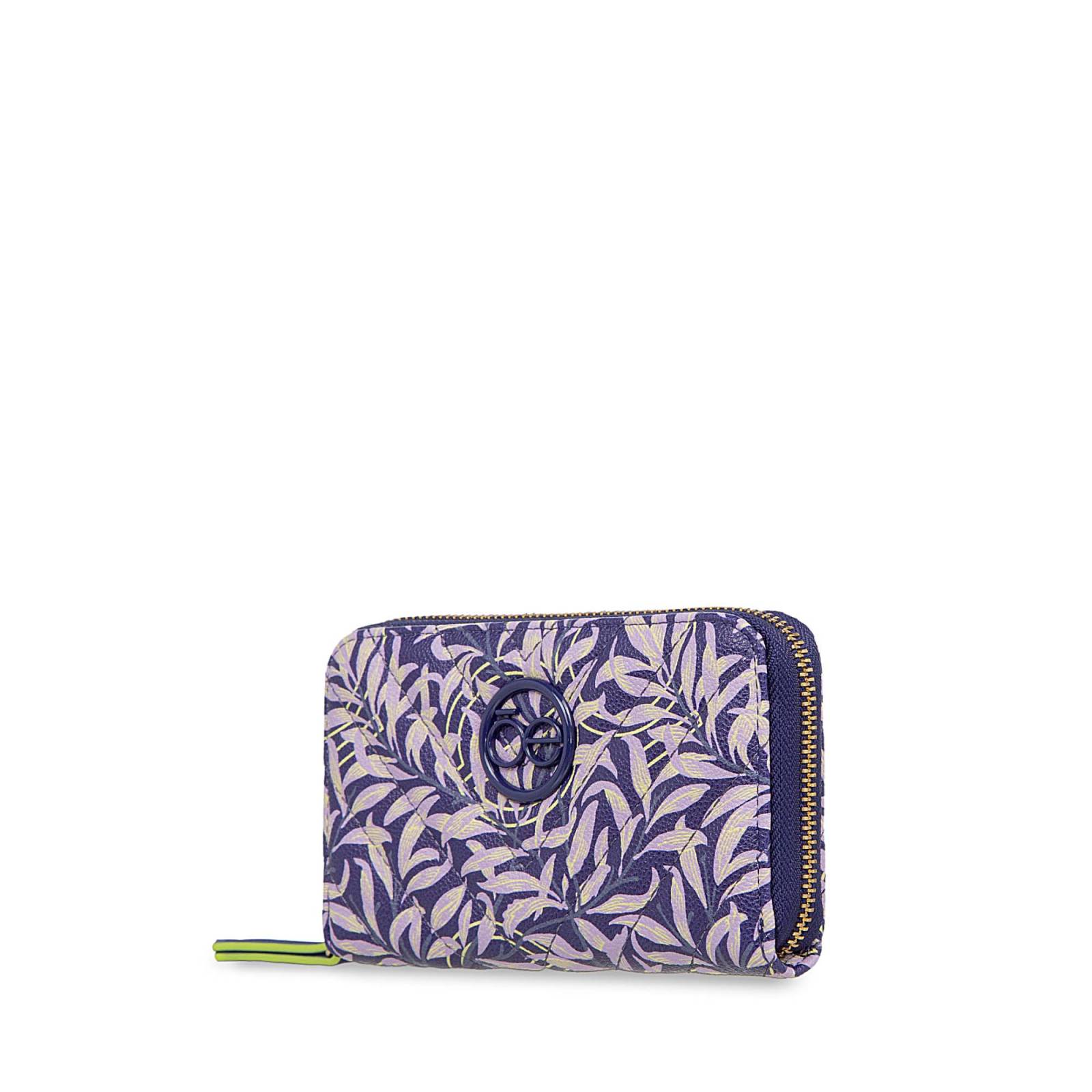 Cartera Mediana Cloe Cierre Sencillo Estampado Floral Multicolor