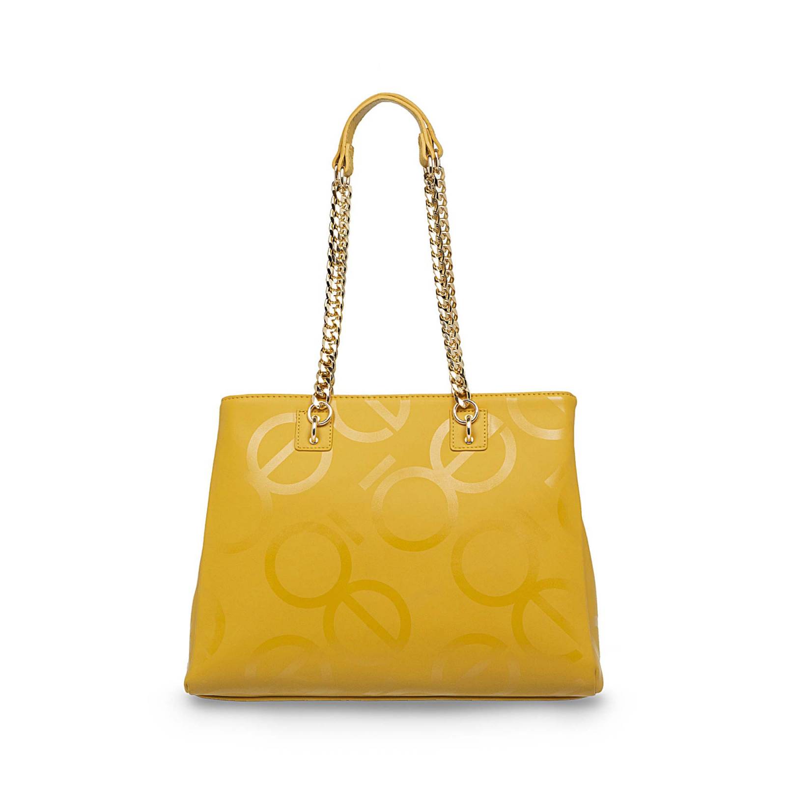 Bolsa Satchel Cloe Asas Intercambiables color Ocre